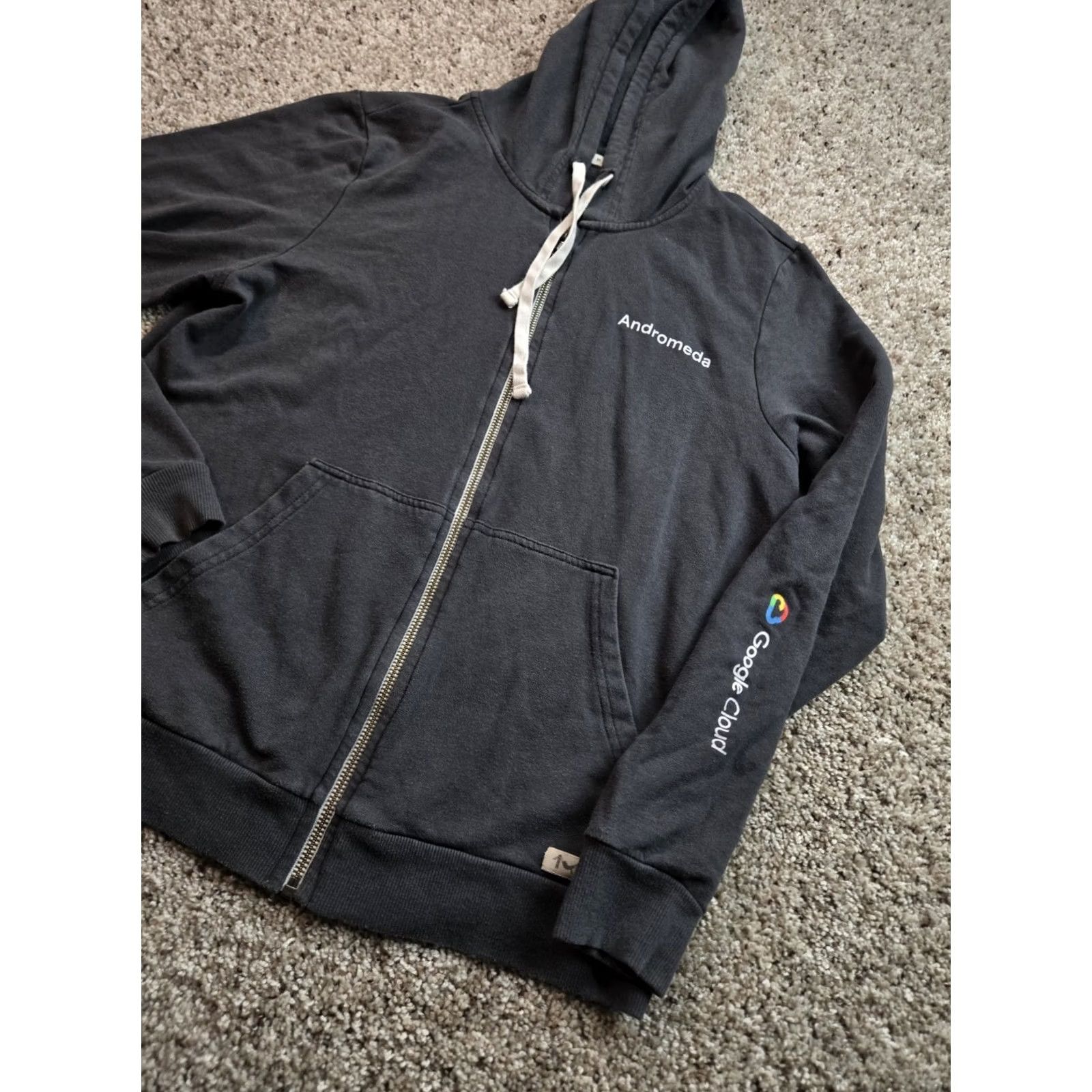 Marine Layer Marine Layer Hoodie Mens Medium Gray Long Sleeve Full Zip Logo Embroidered All Seasons Cotton Blend Vintage: No Size US M / EU 48-50 / 2 - 2 Thumbnail