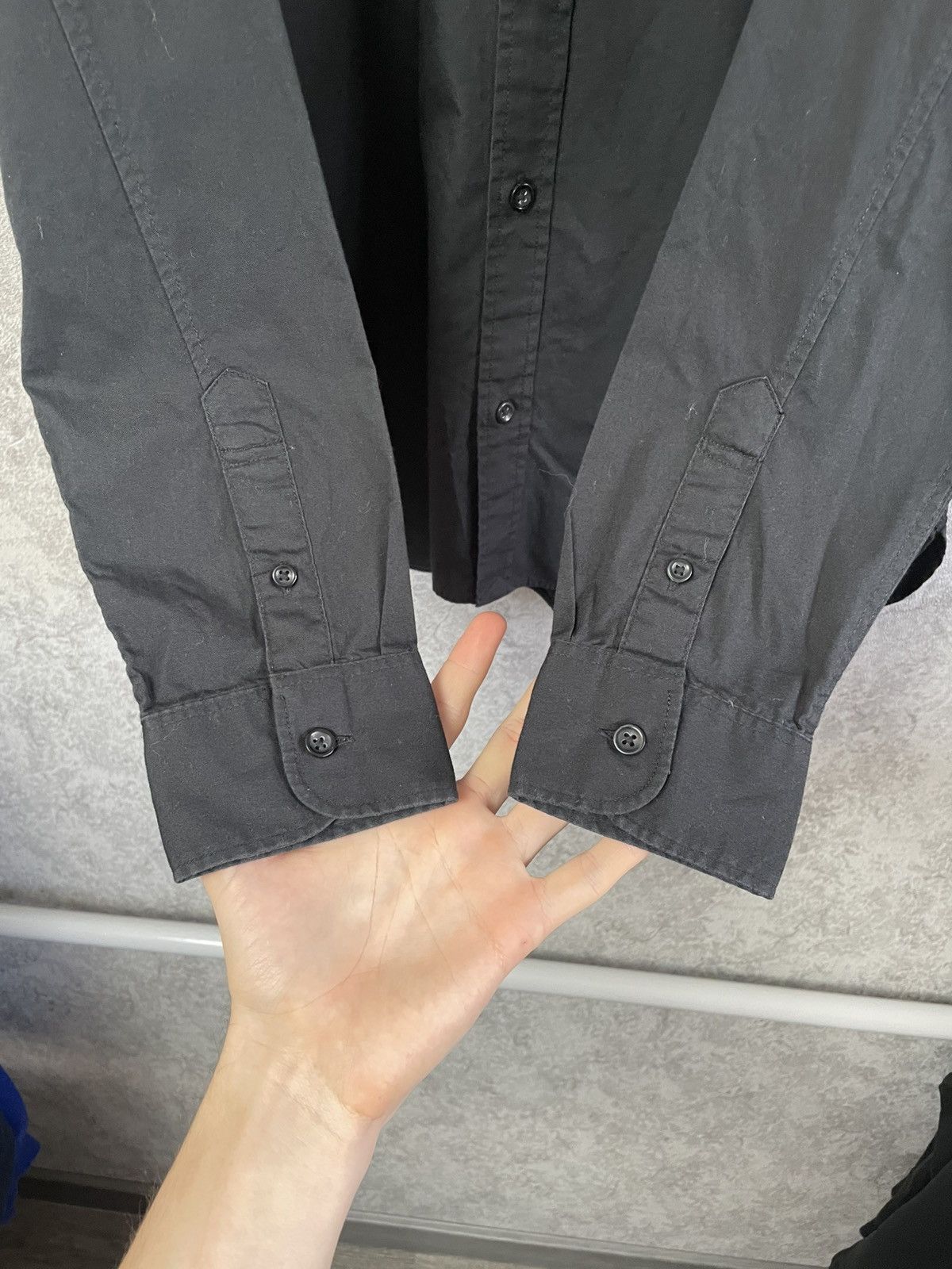Allsaints Allsaints Basic Black Long Sleeve Shirt Button Up Size US S / EU 44-46 / 1 - 8 Thumbnail