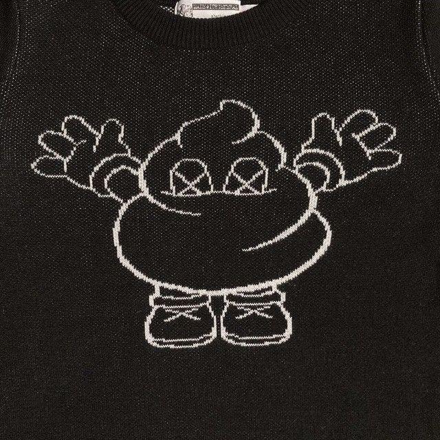 Bape × Kaws BAPE × KAWS WARM REGARDS logo knit sweater NIGO APE Size S / US 4 / IT 40 - 2 Thumbnail