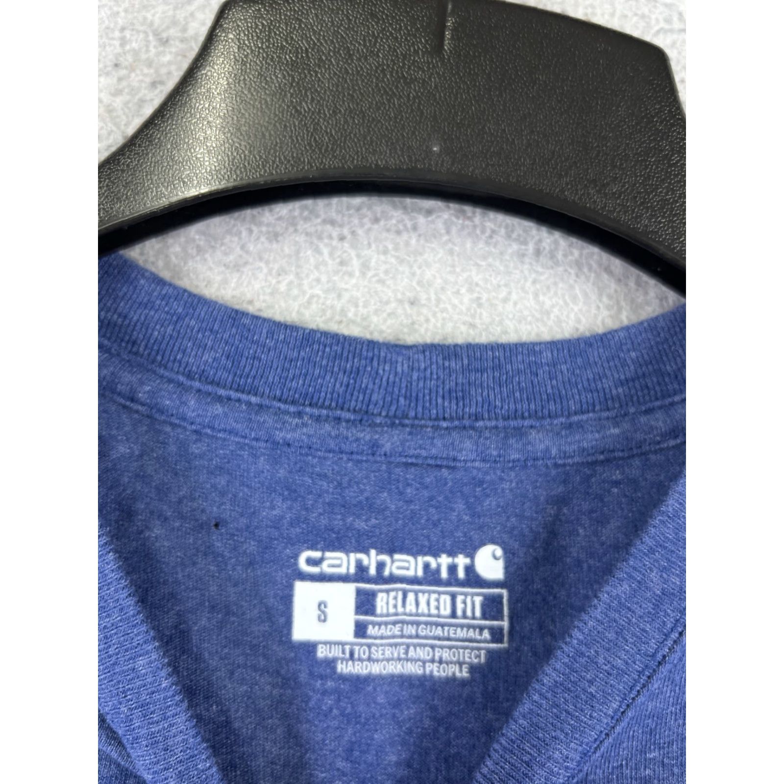 Carhartt Carhartt Shirt Men S Blue Short Sleeve Crew Neck Cotton Blend Pocket Logo 90s Beer Theme? Size US S / EU 44-46 / 1 - 7 Thumbnail