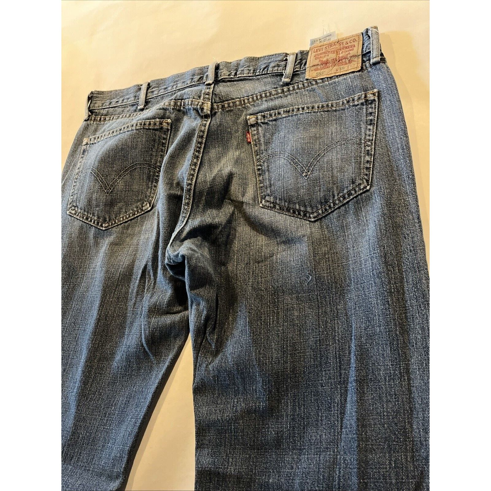 Levi's Levi’s 559 Jeans Men’s 38x32 Blue Medium Wash Cotton Denim Size US 38 / EU 54 - 14 Thumbnail