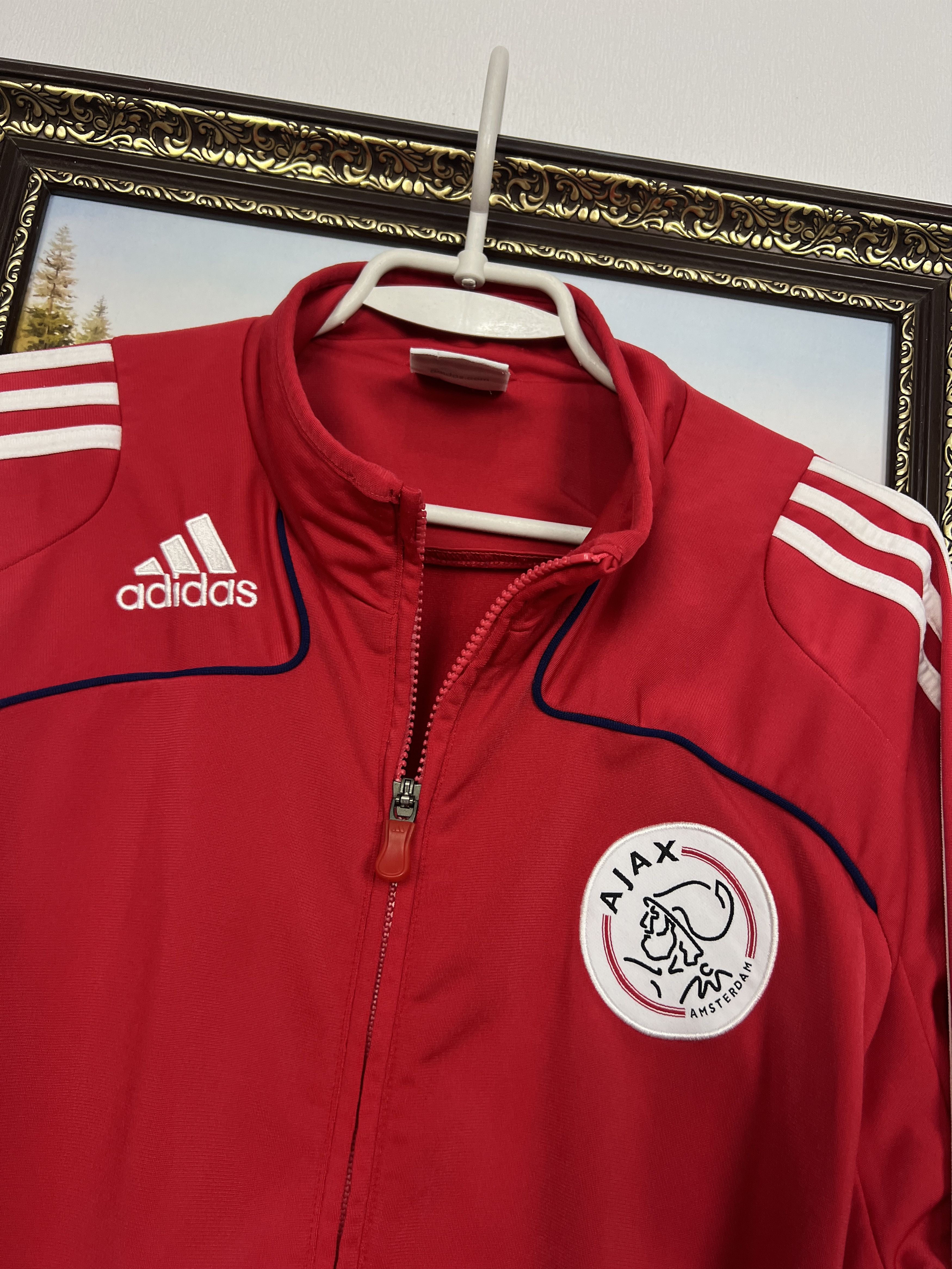 Adidas Vintage Ajax Amsterdam Football Jacket Soccer Track Top Zip Size US M / EU 48-50 / 2 - 3 Thumbnail