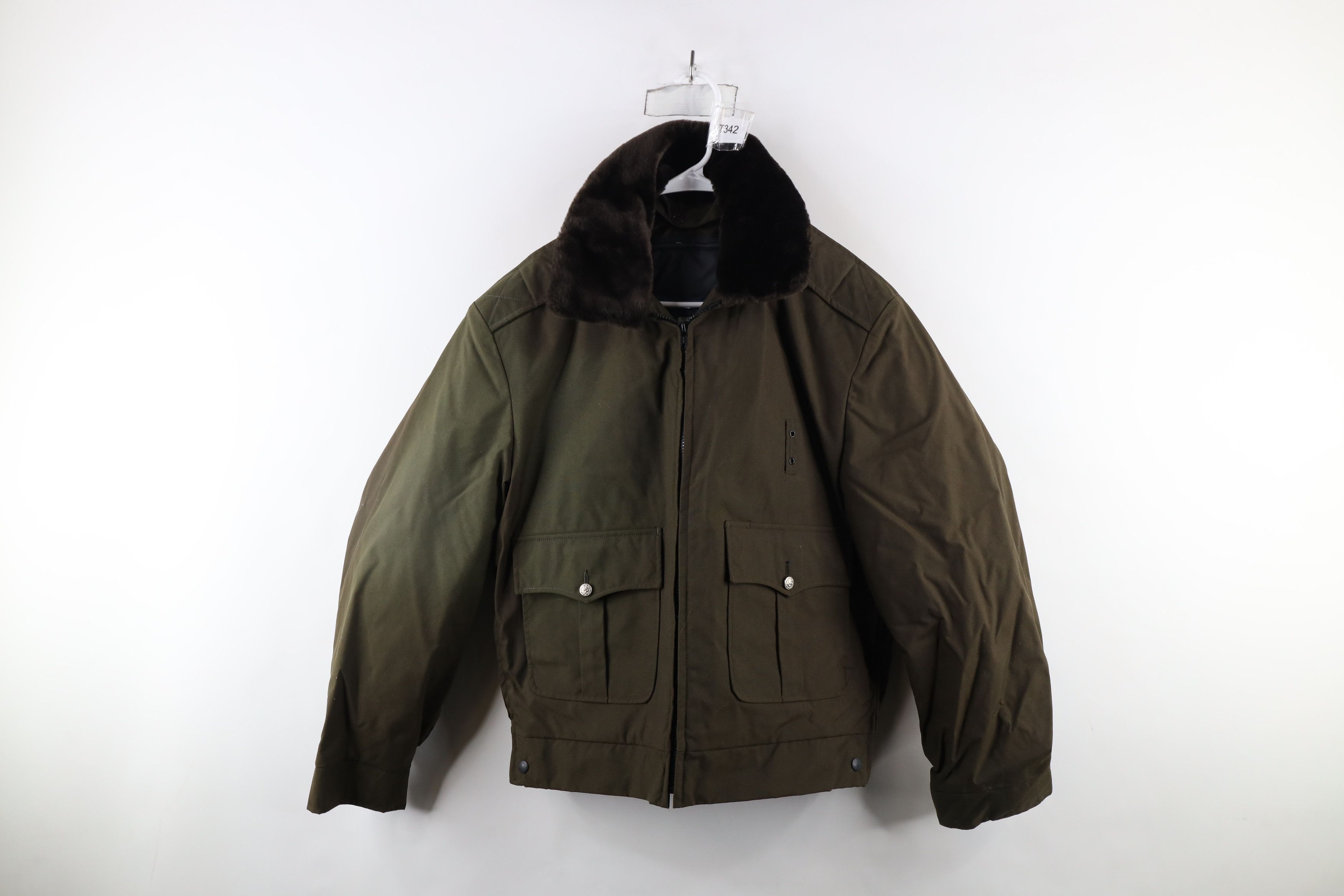 Vintage Vintage 80s 90s Streetwear Police Bomber Jacket Green USA Size US L / EU 52-54 / 3 - 1 Thumbnail