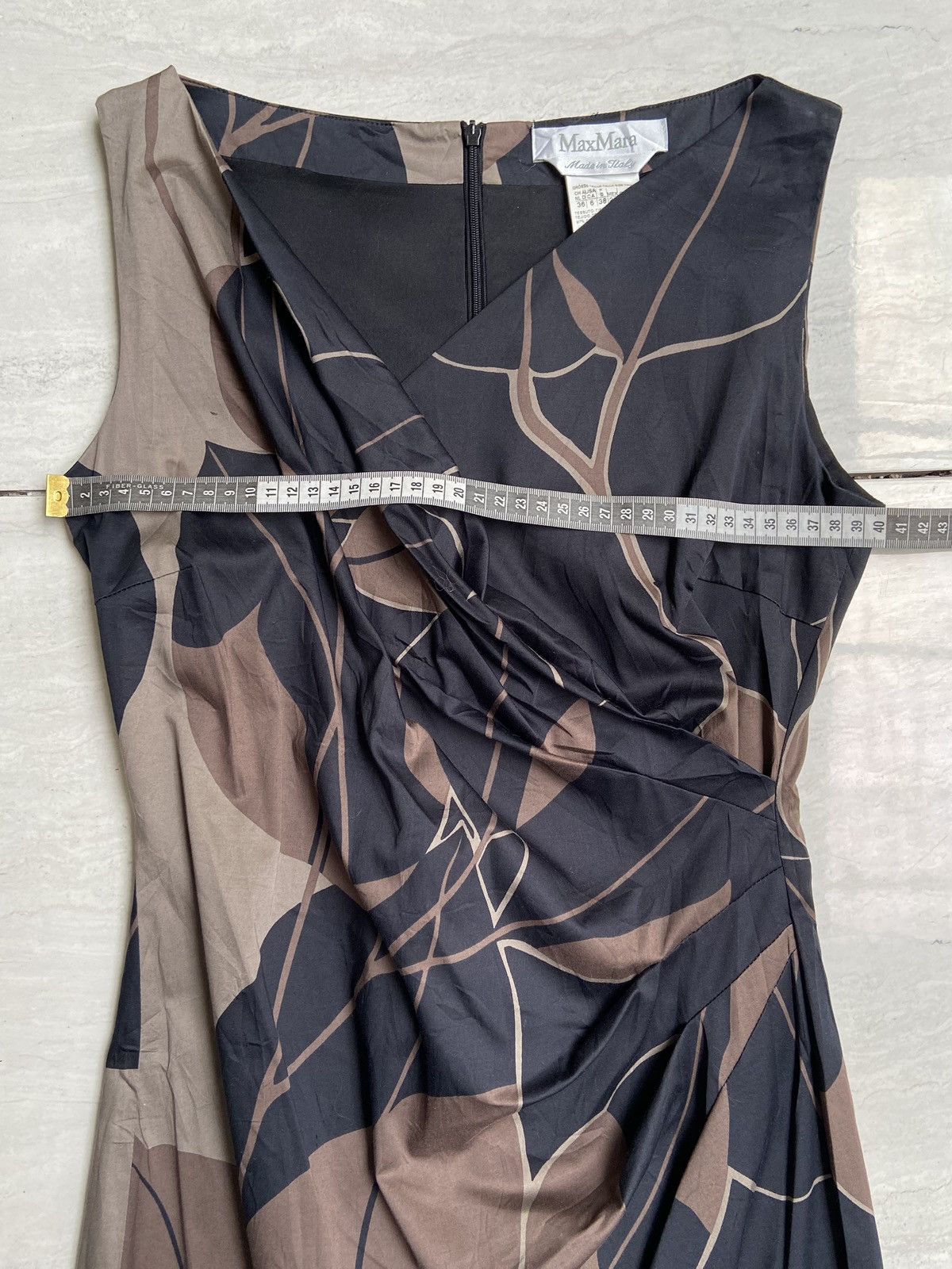 Max Mara MAX MARA Patterned Dress Size XXS / US 00 / IT 34 - 3 Thumbnail