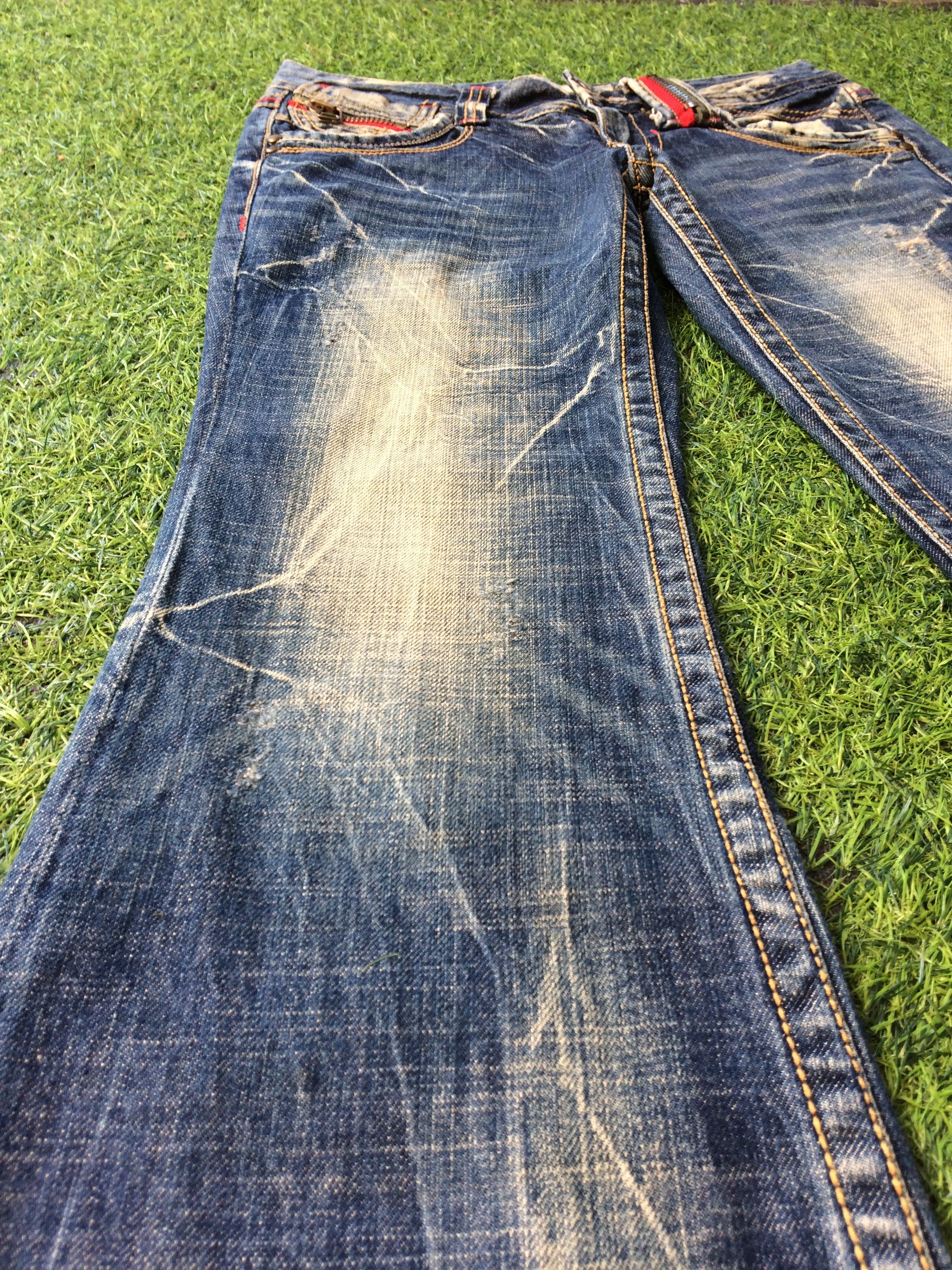 Japanese Brand × Jean Japanese Distressed Flare Jeans #D-640 Size 27" / US 4 / IT 40 - 6 Thumbnail