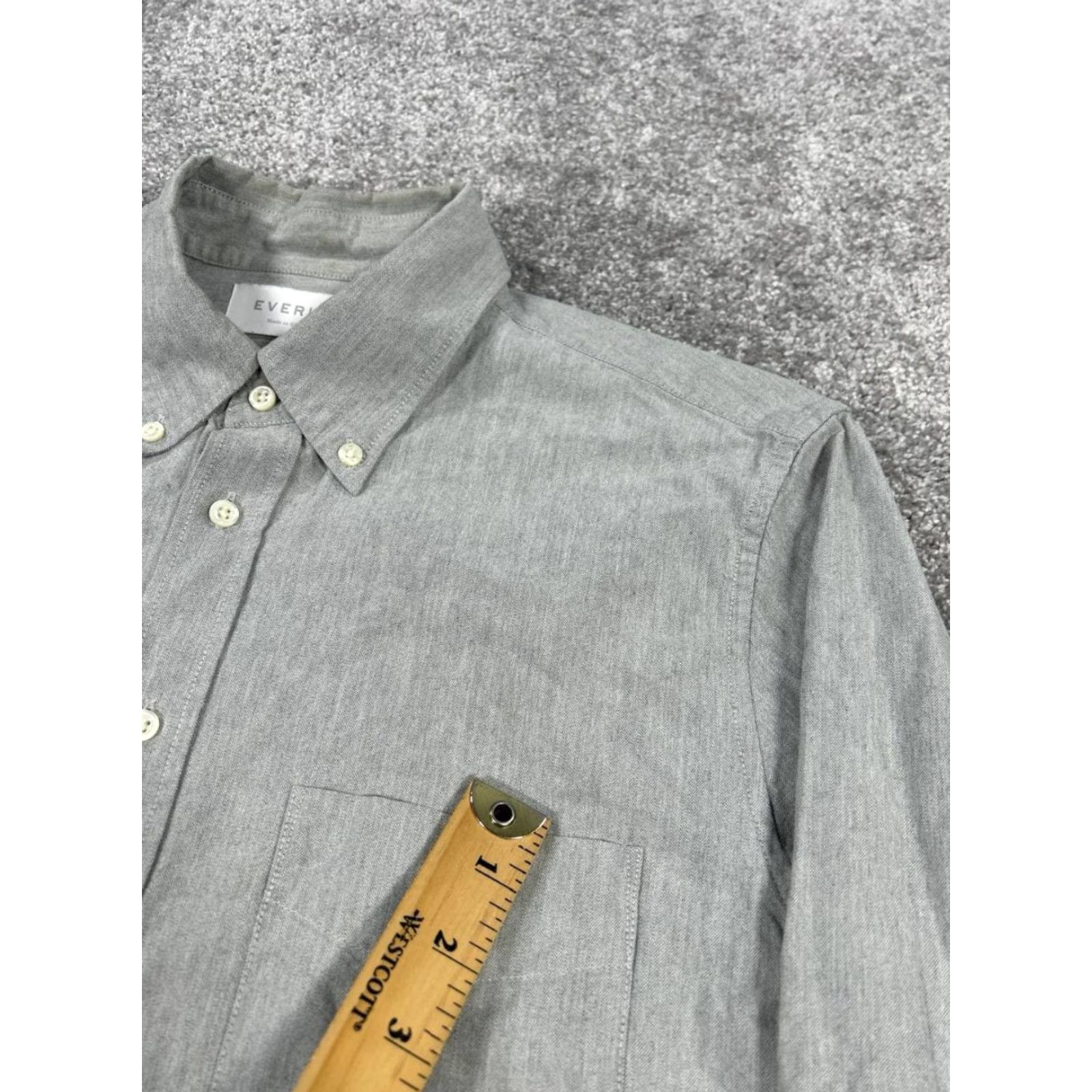 Everlane Everlane Shirt Mens Small Gray Cotton Button Up Size US S / EU 44-46 / 1 - 7 Thumbnail
