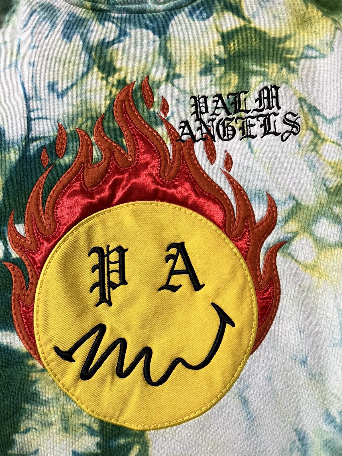 Palm Angels 「retail💲1190」Brand new palm angels x smiley burning hoodie Size US XL / EU 56 / 4 - 4 Thumbnail