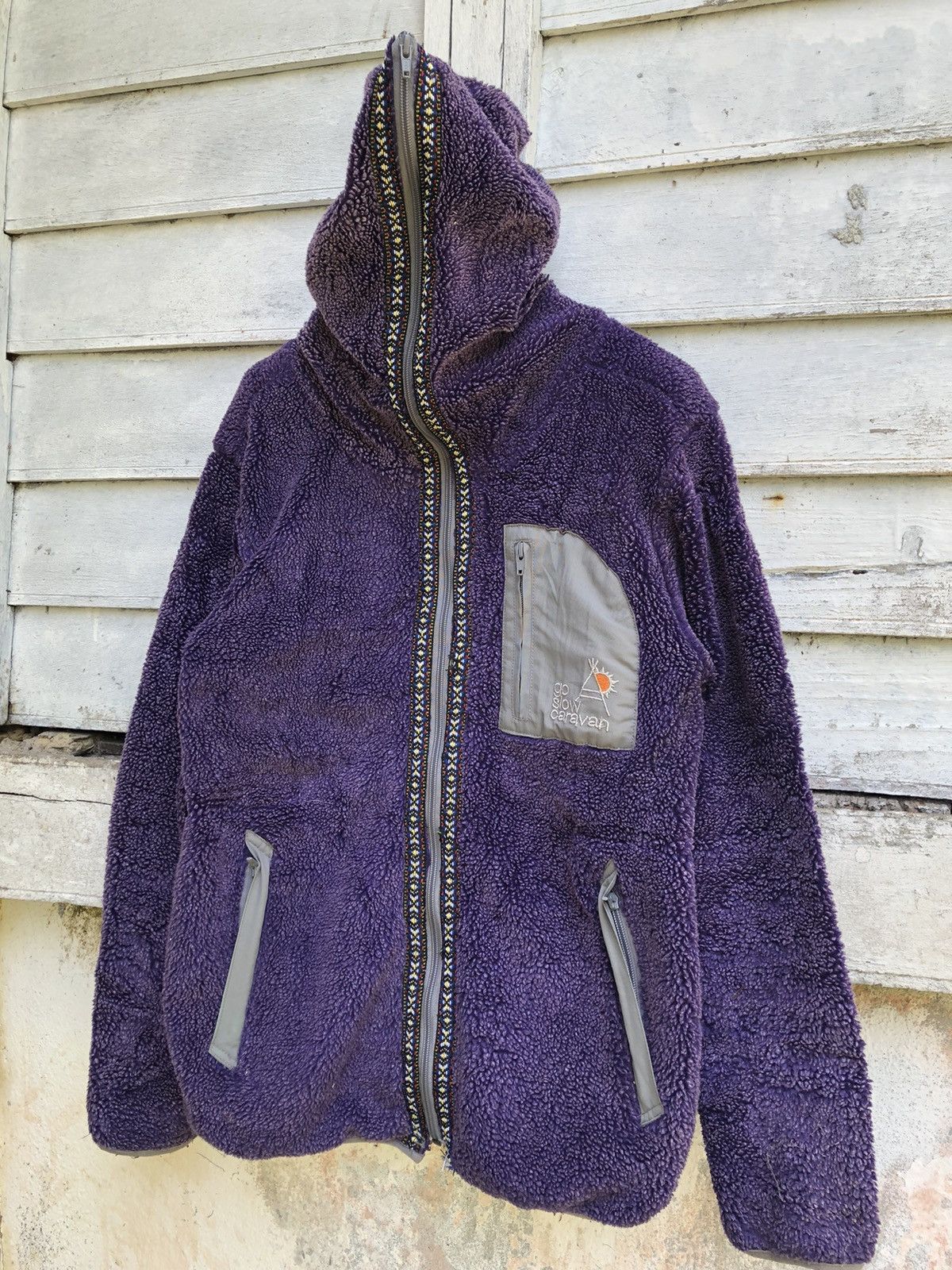 go slow caravan GO SLOW CARAVAN FULL ZIPPER HOODIE FLEECE Size US M / EU 48-50 / 2 - 1 Thumbnail
