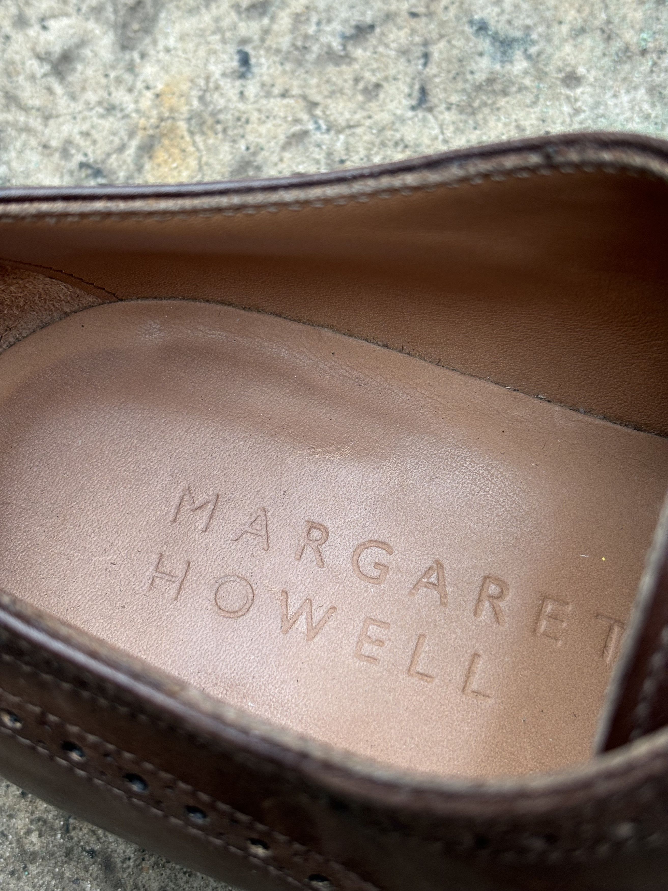 Margaret Howell RRP£650.00 Margaret Howell Chestnut Brogue Shoes Size US 8 / IT 38 - 8 Thumbnail