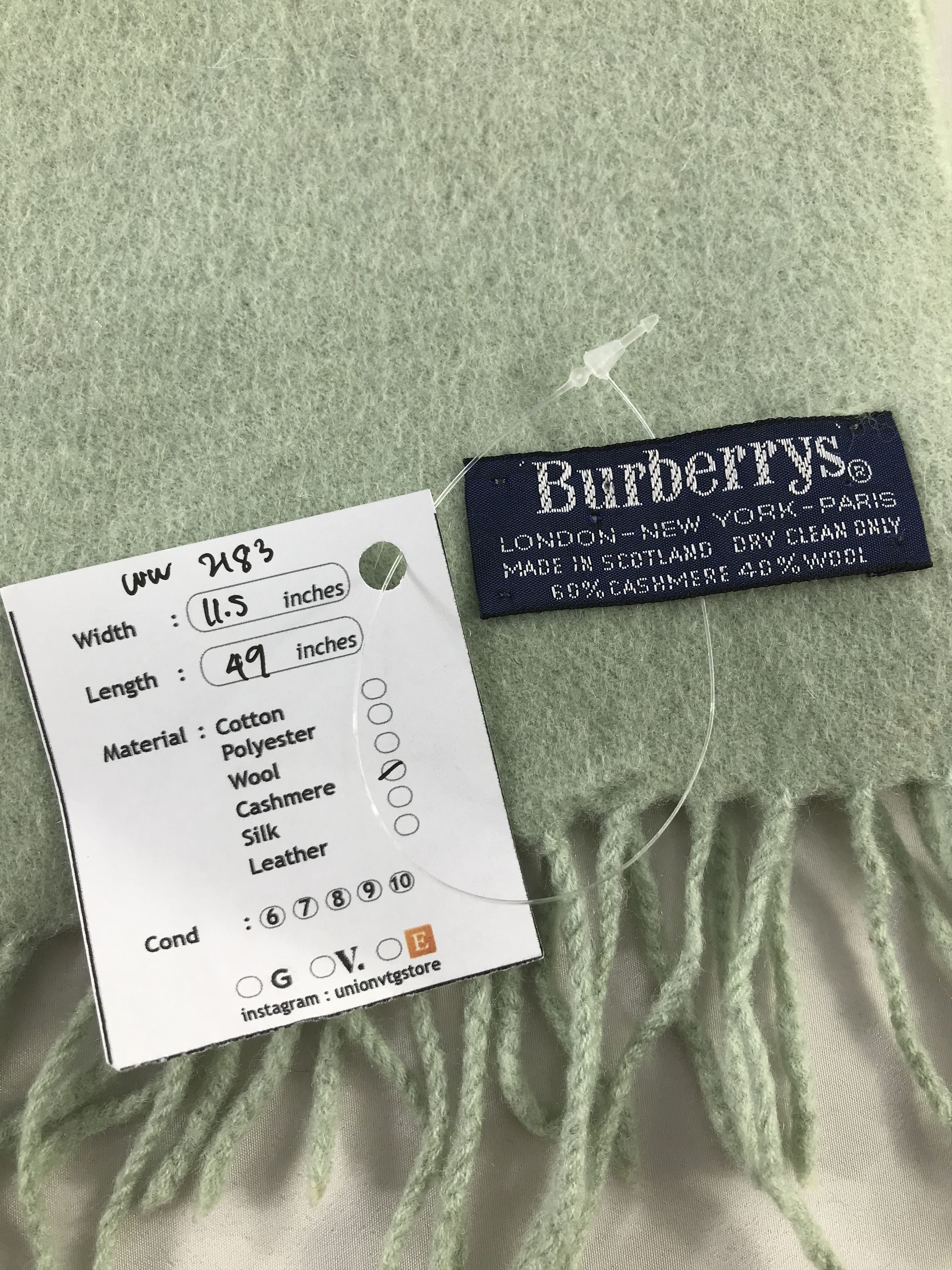 Burberry × Vintage Burberry Scarf / Muffler / Neckwear - WW2183 Size ONE SIZE - 4 Thumbnail