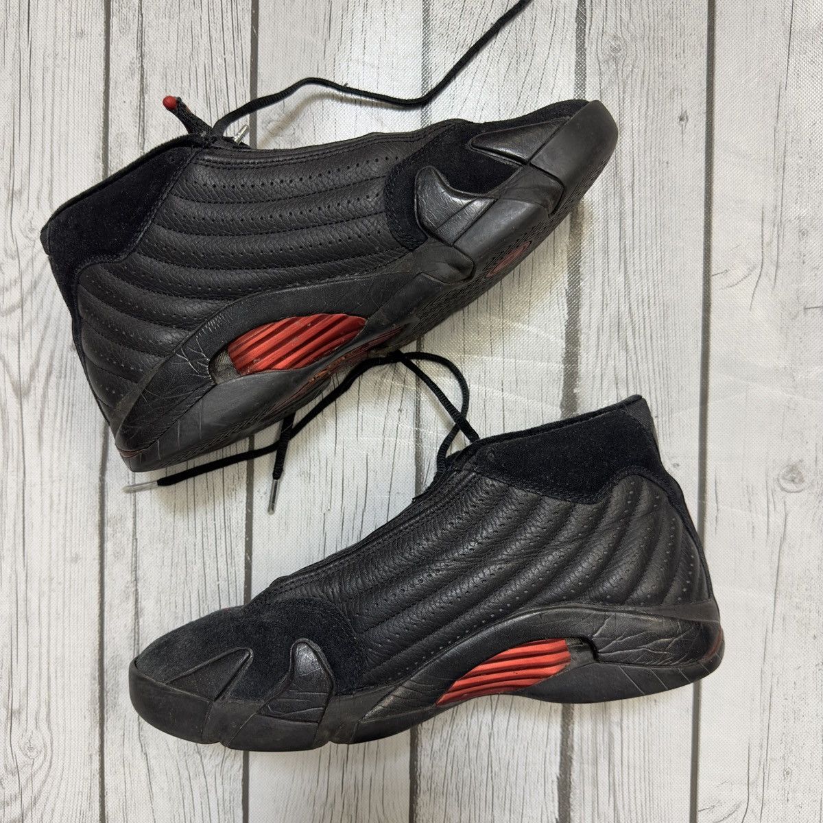 Jordan Brand × Vintage Vintage Air Jordan 14 Retro “Last Shot” 2005 Size US 9 / EU 42 - 2 Thumbnail