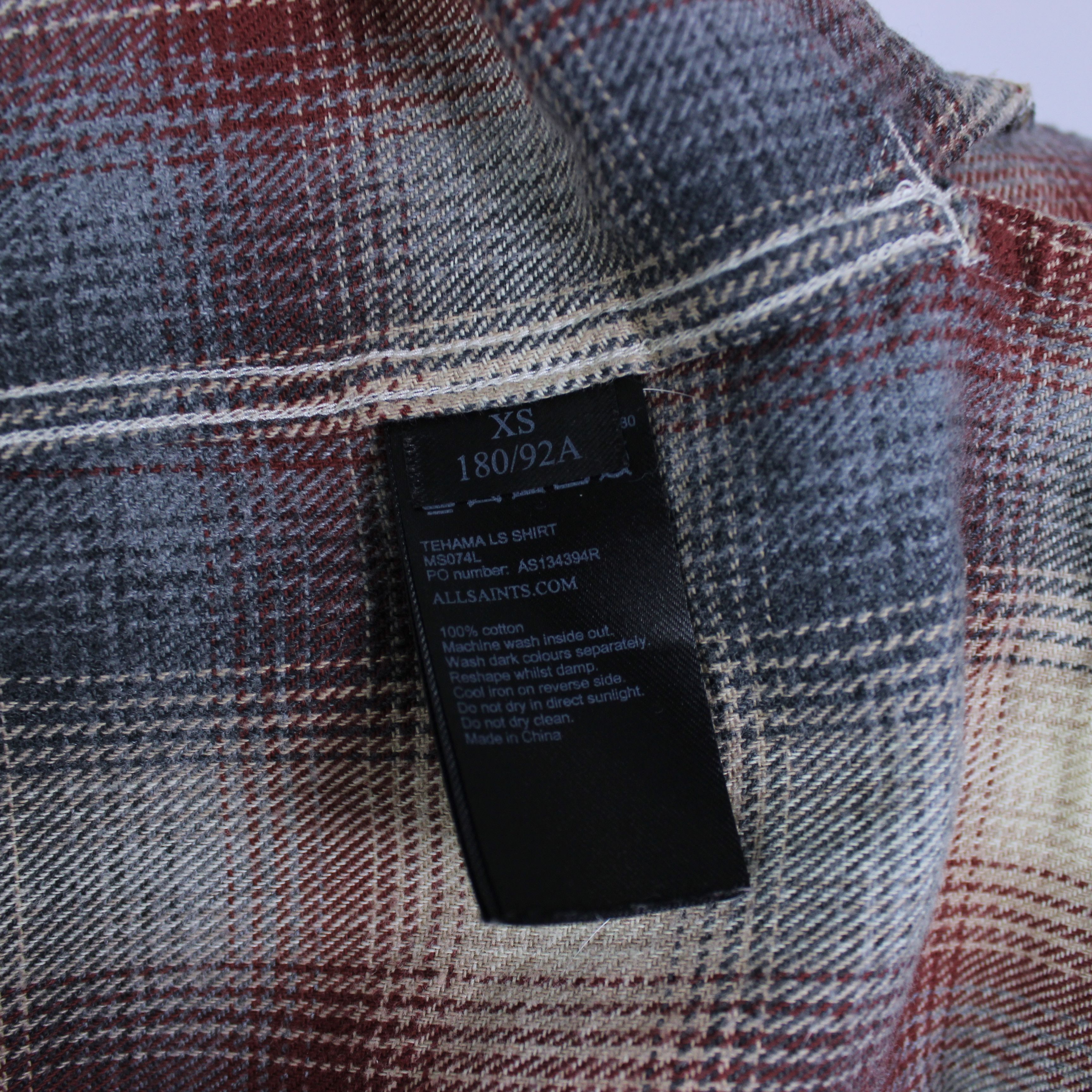 Allsaints Allsaint flannel shirt buttons ups heavy XS cotton Size US XS / EU 42 / 0 - 8 Thumbnail