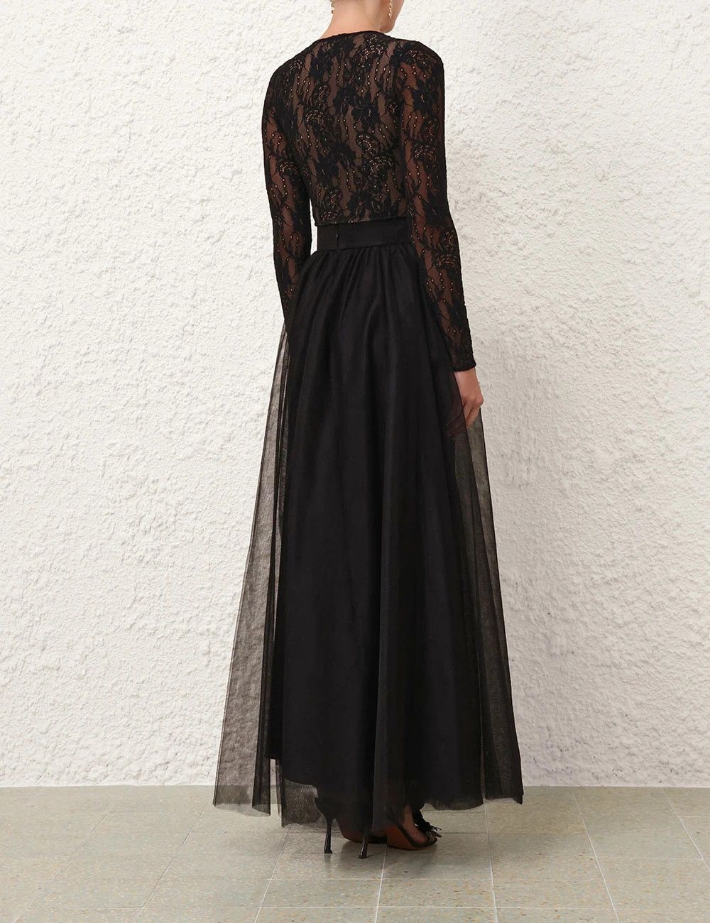 Zimmermann oc11z0226 Tulle Skirt In Black Size 32" / US 10 / IT 46 - 4 Thumbnail