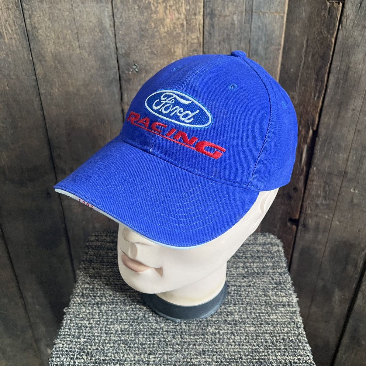 image of Vintage Ford Racing Hat in Blue, Men's