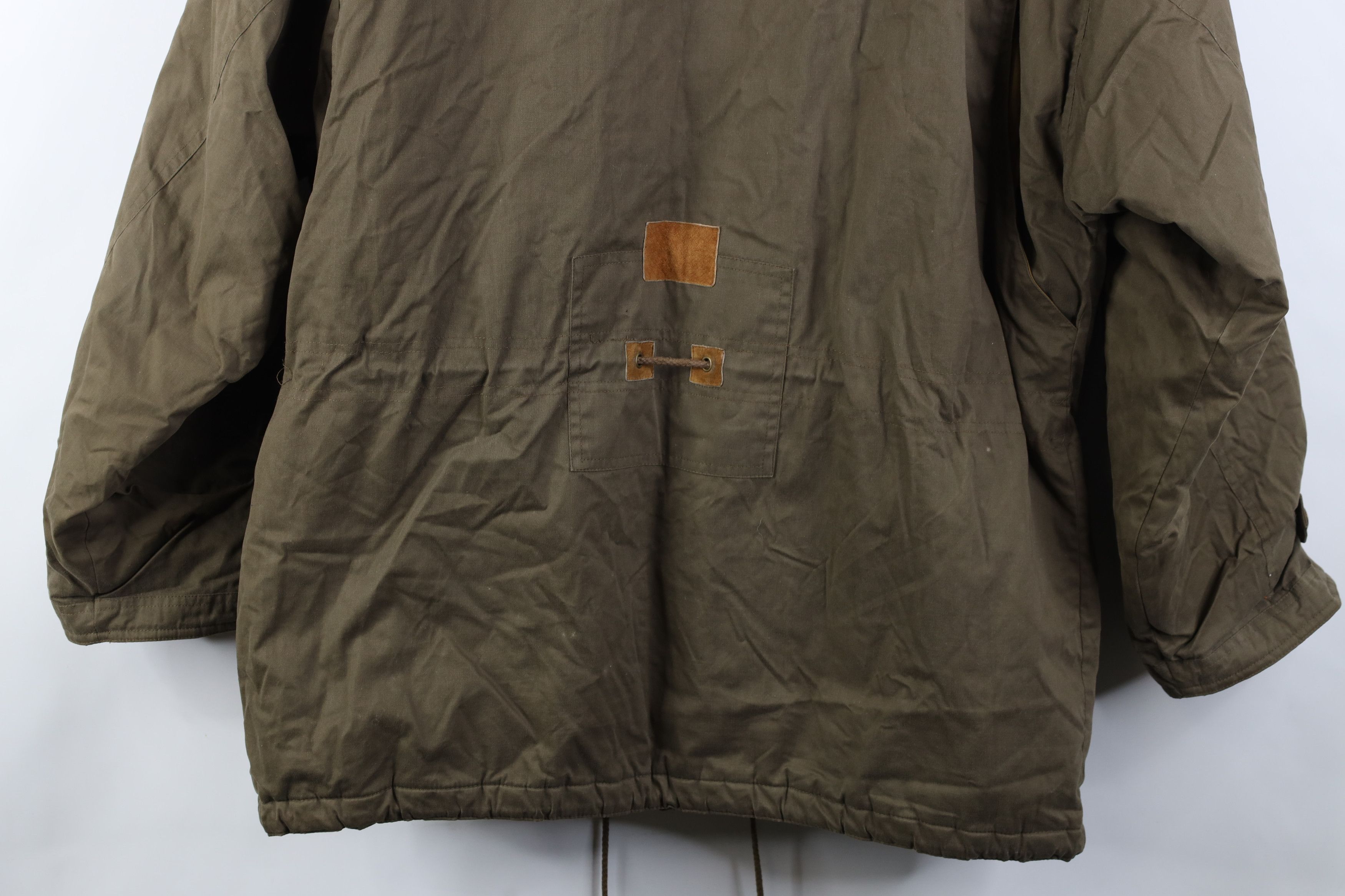 Vintage Vintage 90s Streetwear Quilted Suede Trim Winter Jacket Size US M / EU 48-50 / 2 - 18 Thumbnail