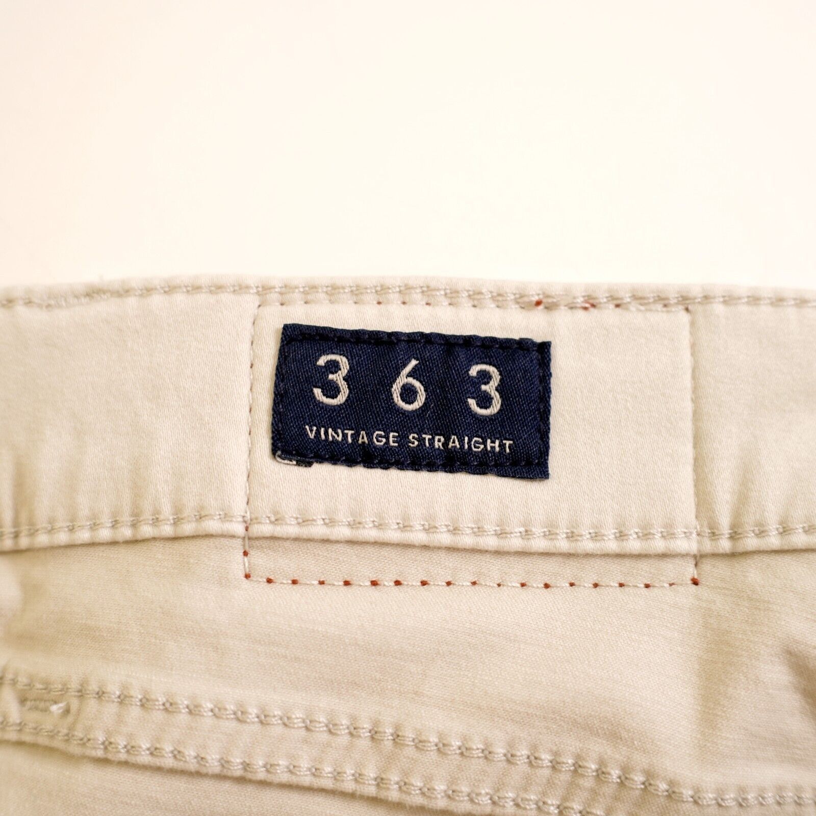 Lucky Brand Lucky Brand 363 Vintage Straight Lightweight Cream Jeans Mid Size US 34 / EU 50 - 10 Thumbnail