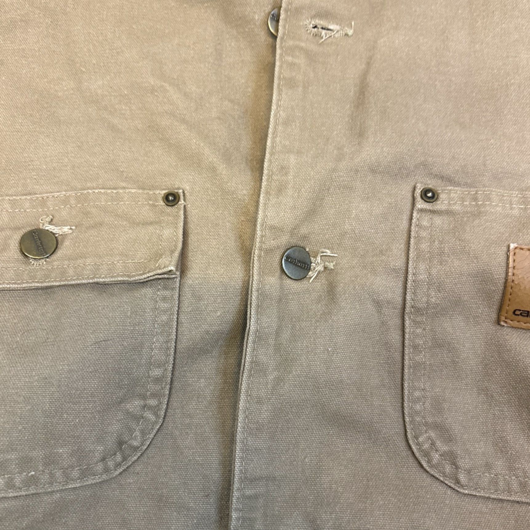 Carhartt VINTAGE Carhartt C02 Chore Barn Jacket Mens 3XL Beige USA Blanket Lined Size US XXL / EU 58 / 5 - 3 Thumbnail