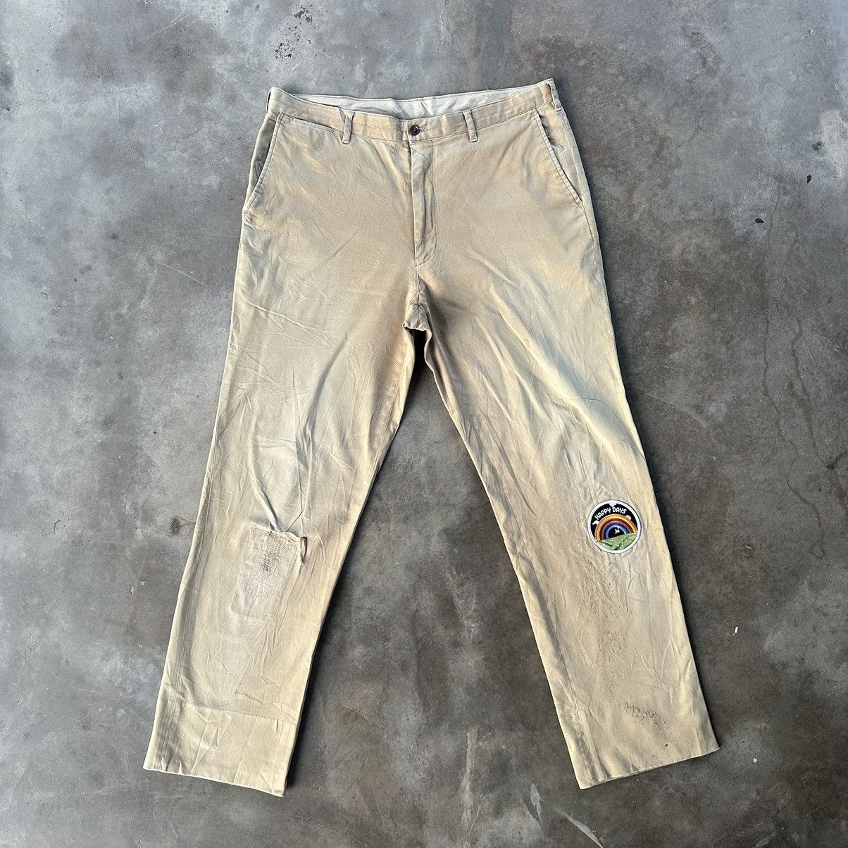 Japanese Brand Petit Bonheur Inattendu PBI Distressed Trousers Pants Size US 35 - 1 Thumbnail