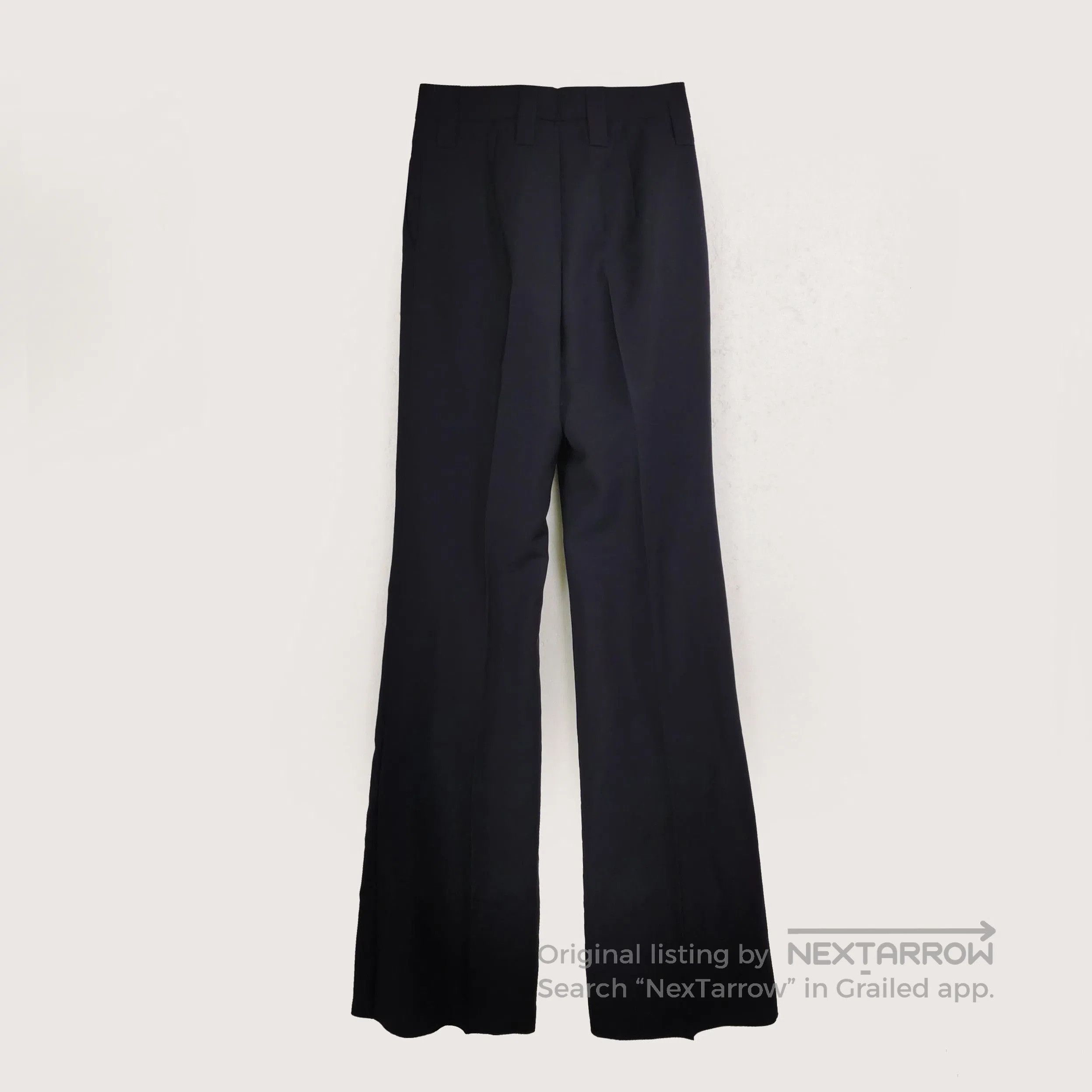 Prada Prada Black Wool Blend Wide. Size 41" - 2 Thumbnail