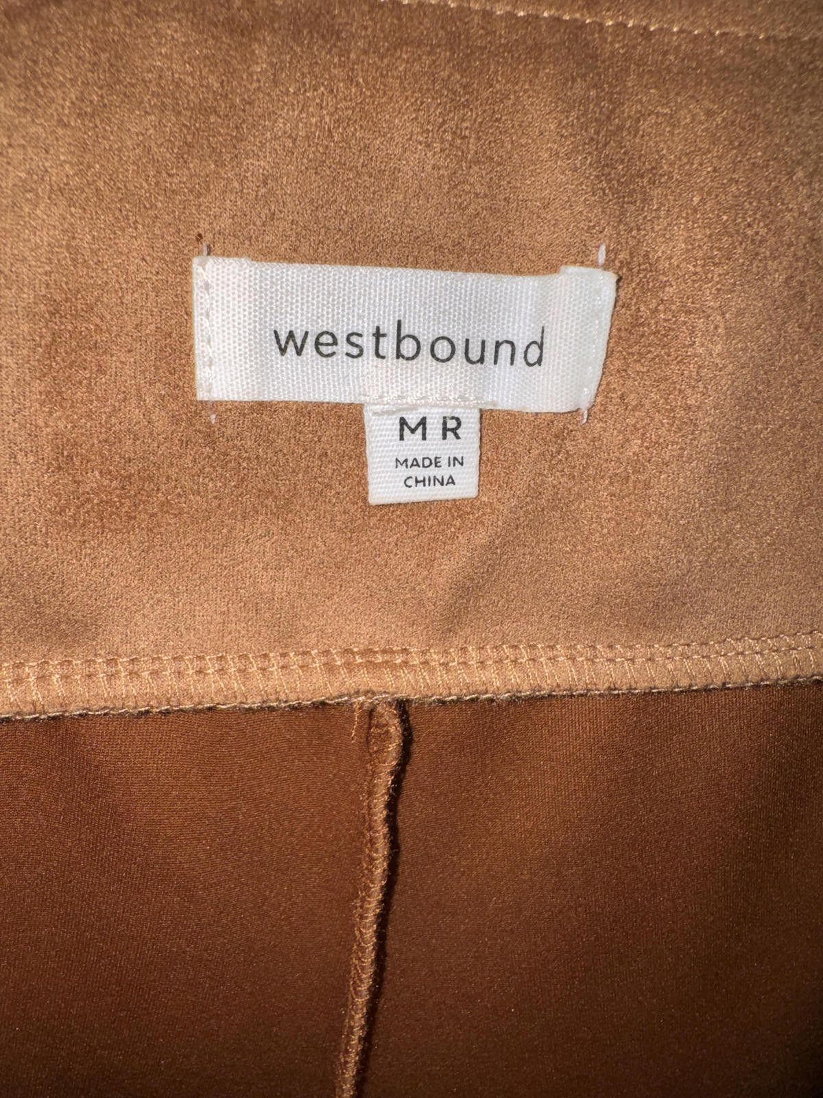 Other Westbound Brown Faux Suede Pants Medium Regular Size 32" / US 10 / IT 46 - 3 Thumbnail
