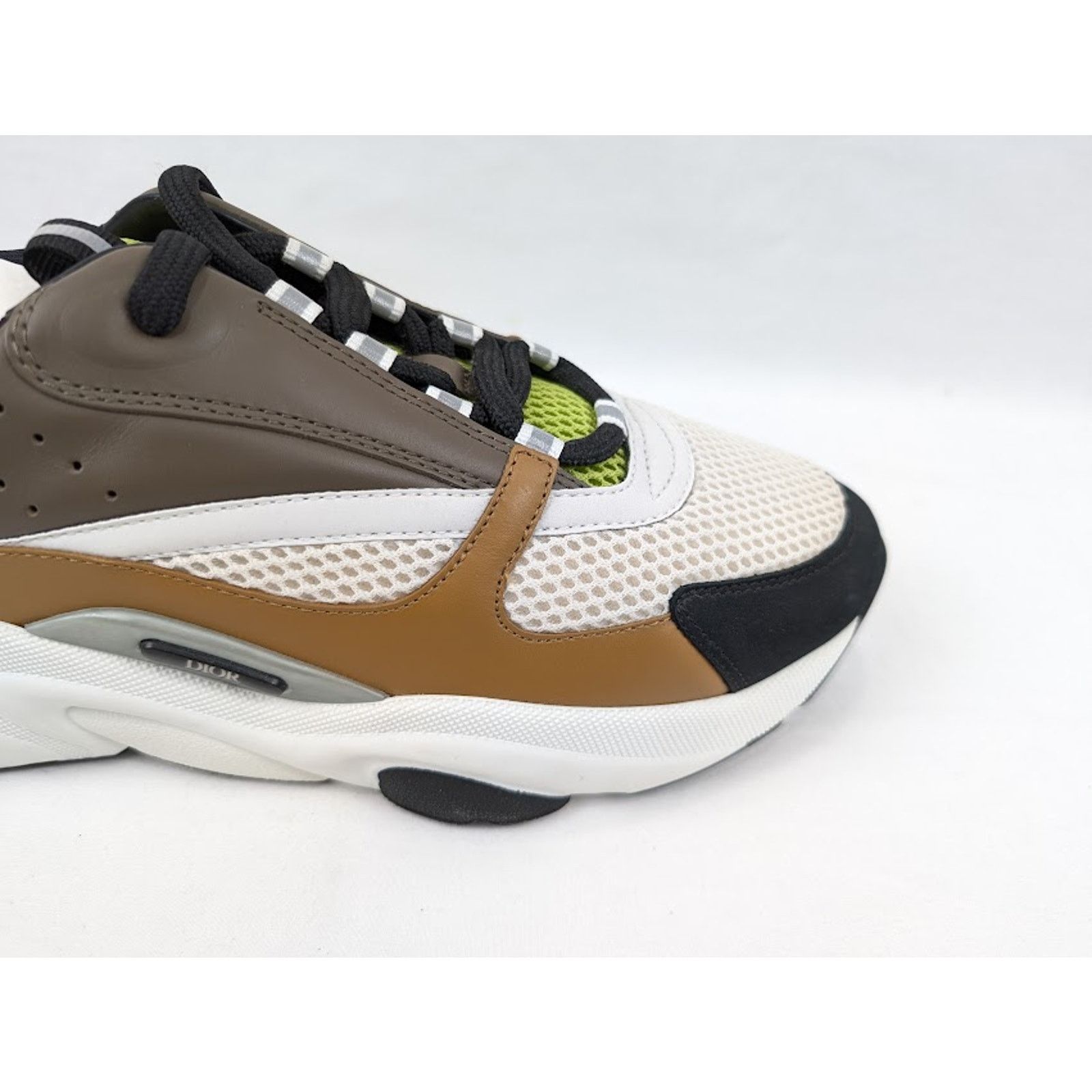 Dior o1rshd1 B22 Calf Mesh Sneakers in Brown/Kaki Size US 11 / EU 44 - 3 Thumbnail