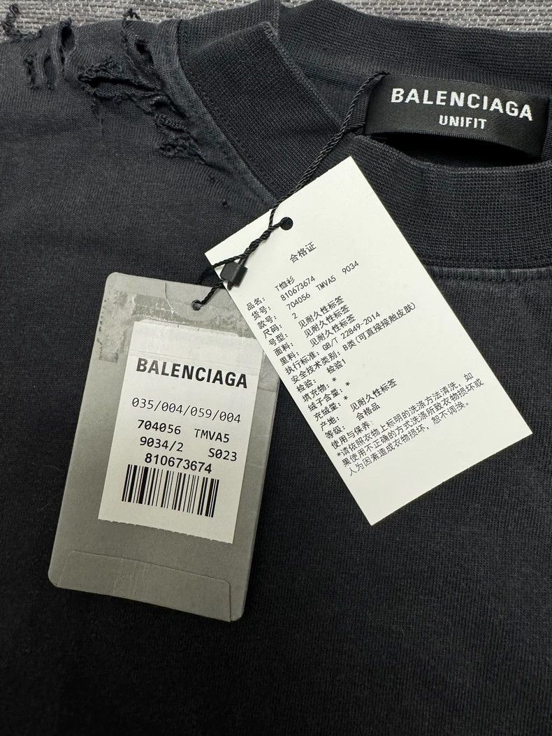 Balenciaga Balenciaga size 2 FW22 repaired old damaged double-layer ca Size US S / EU 44-46 / 1 - 2 Thumbnail