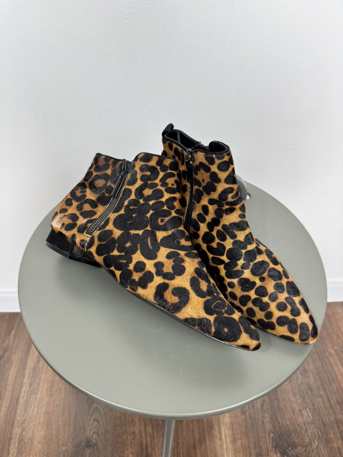 Other Women’s Leopard Print Faux Pointed Toe Ankle Boots Size 40 Size US 9 / IT 39 - 1 Thumbnail