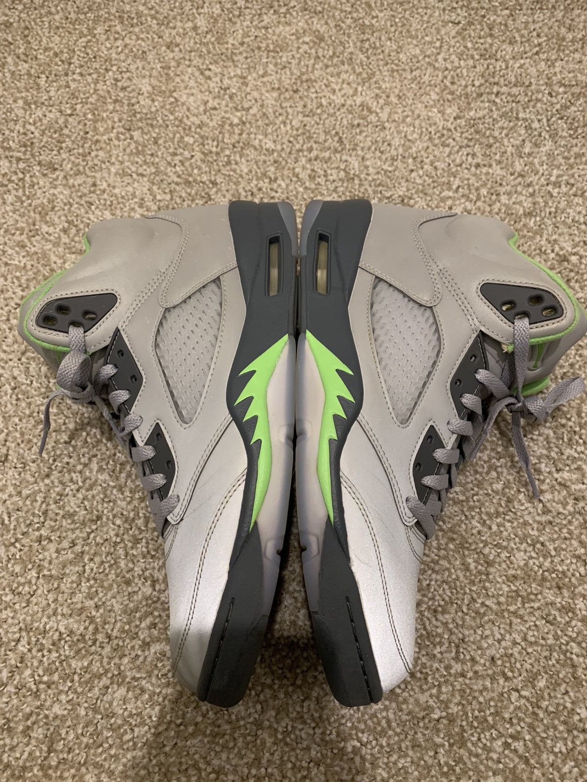 Jordan Brand Nike Jordan 5 Retro Green Bean Size US 11.5 / EU 44-45 - 4 Thumbnail