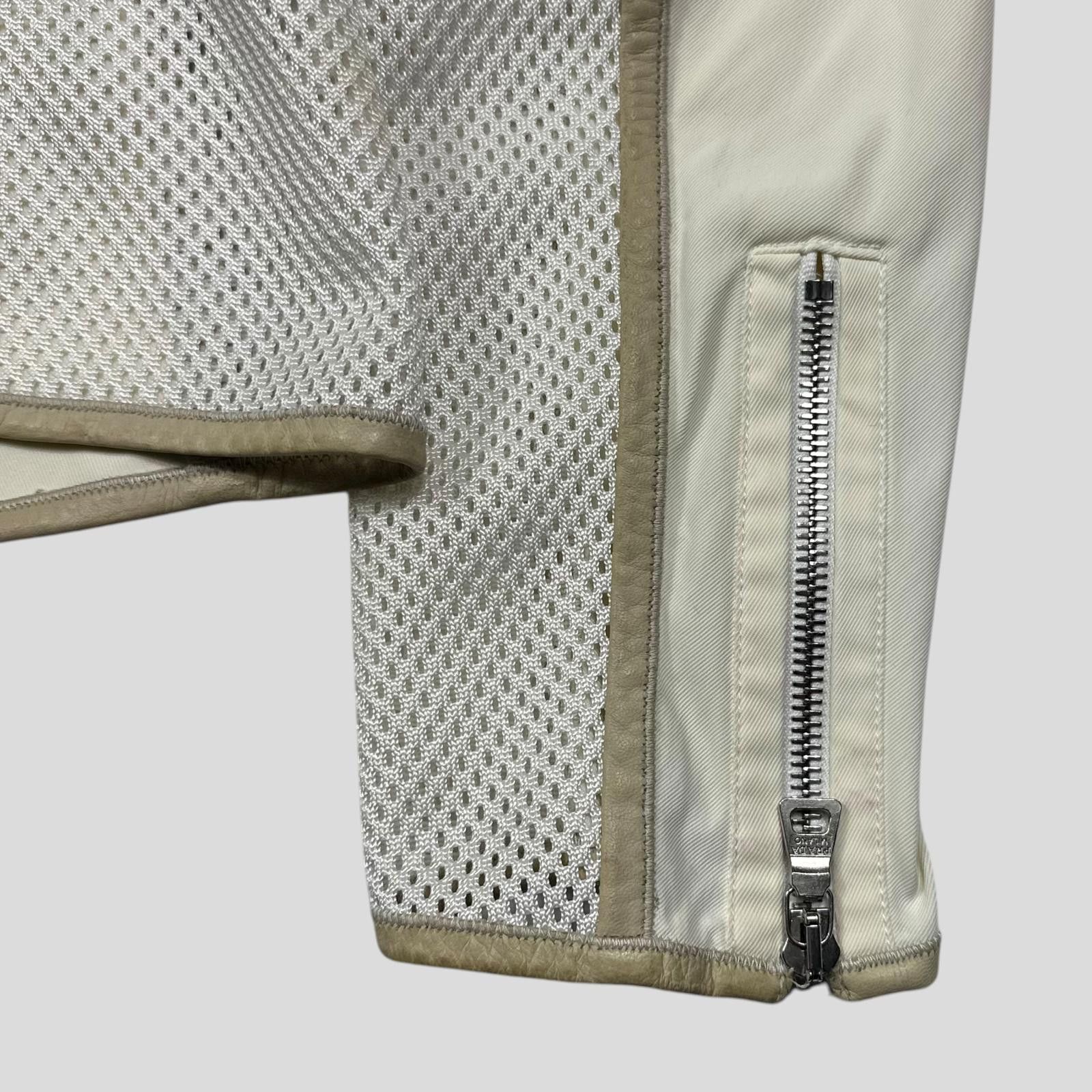 Prada Prada Sport SS00 Mesh and Leather Nylon Moto Jacket - IT44 Size M / US 6-8 / IT 42-44 - 6 Thumbnail