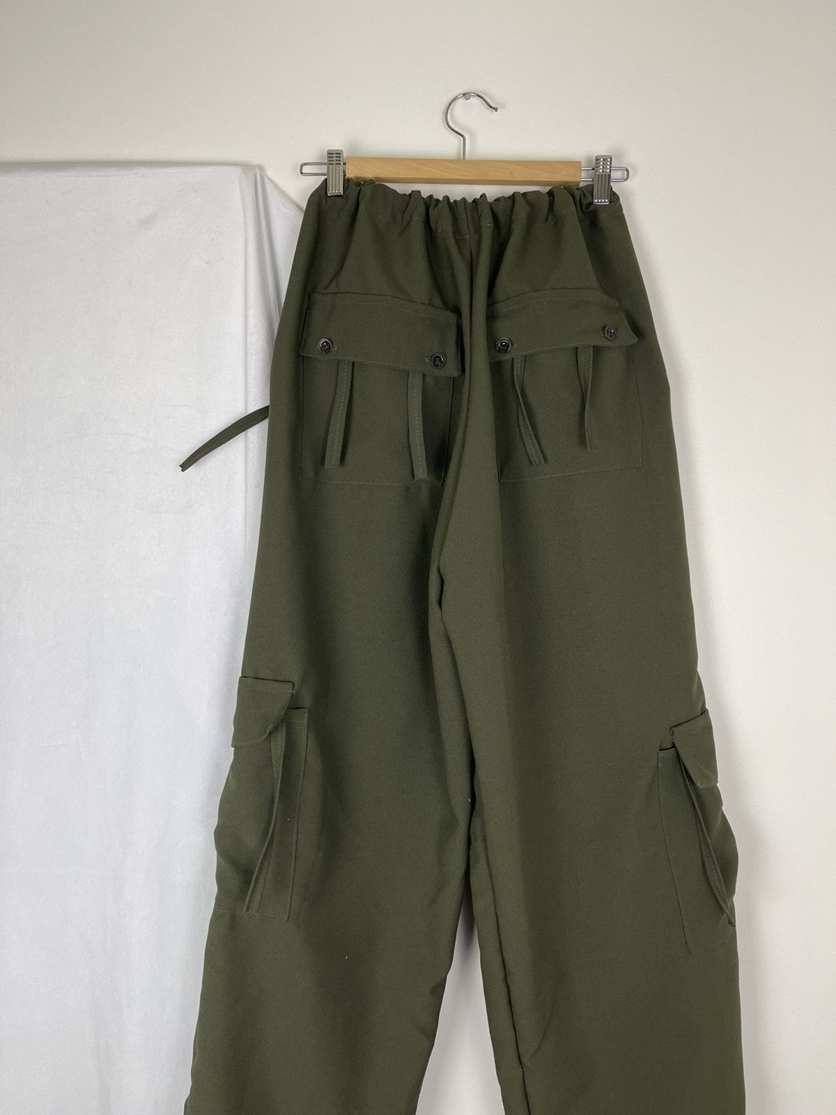Chorley Tassel baggy darted double knee olive military cargo pants Size US 34 / EU 50 - 5 Thumbnail