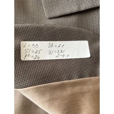 Ralph Lauren Polo University Club Ralph Lauren Wool Blazer Houndstooth Br Size 44R - 9 Thumbnail