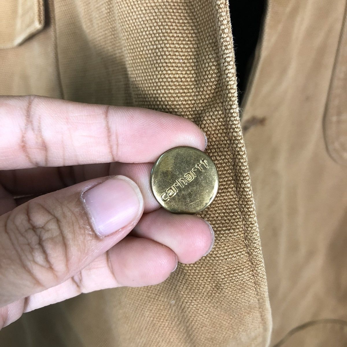 Carhartt 🔥VINTAGE CHORE JACKET CARHARTT DUCK CANVAS WORKER Size US L / EU 52-54 / 3 - 17 Thumbnail