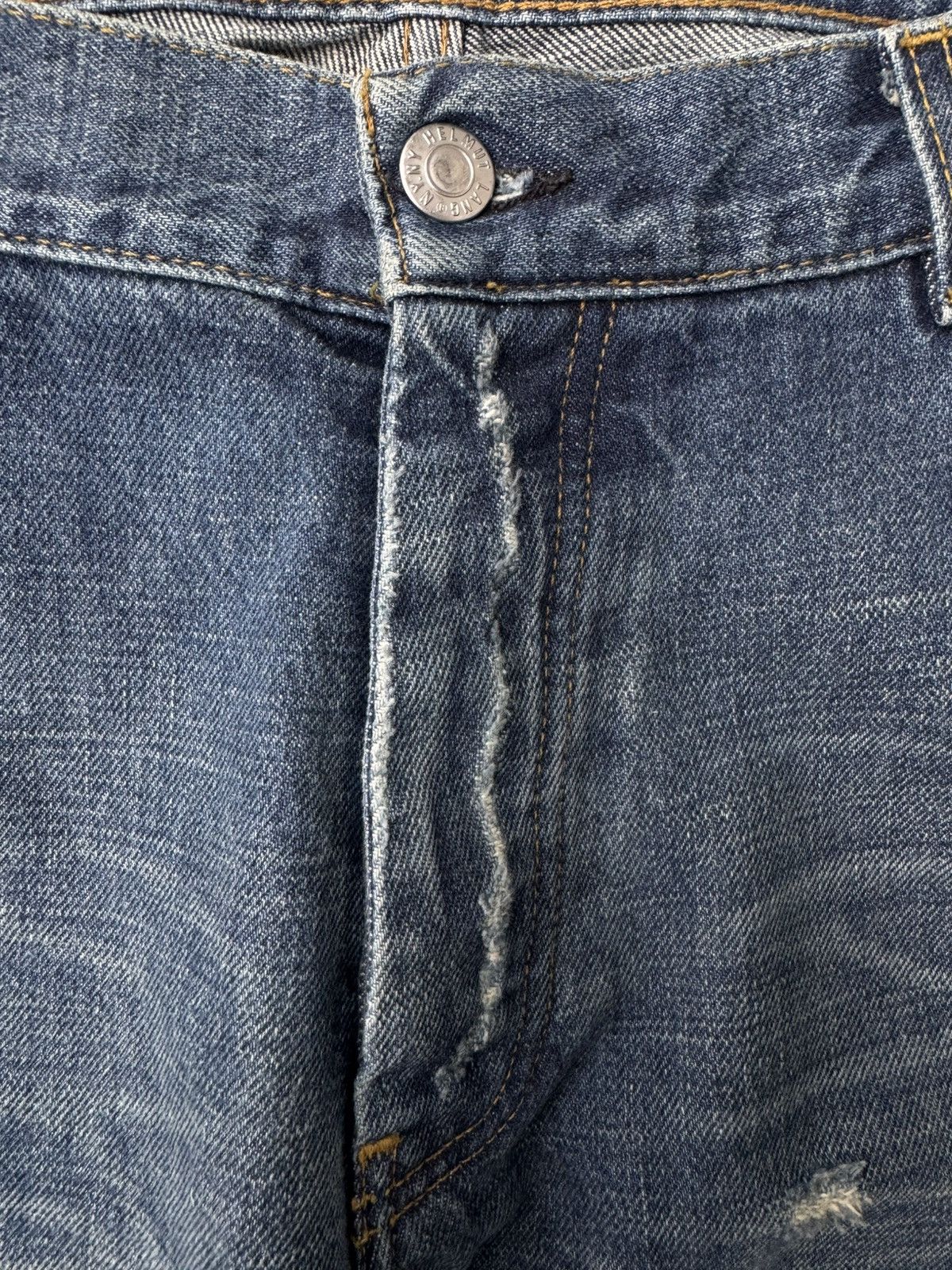 Helmut Lang Helmut Lang SS03 Rubber Tape Classic Cut Vintage Denim Jeans Size US 31 - 5 Thumbnail