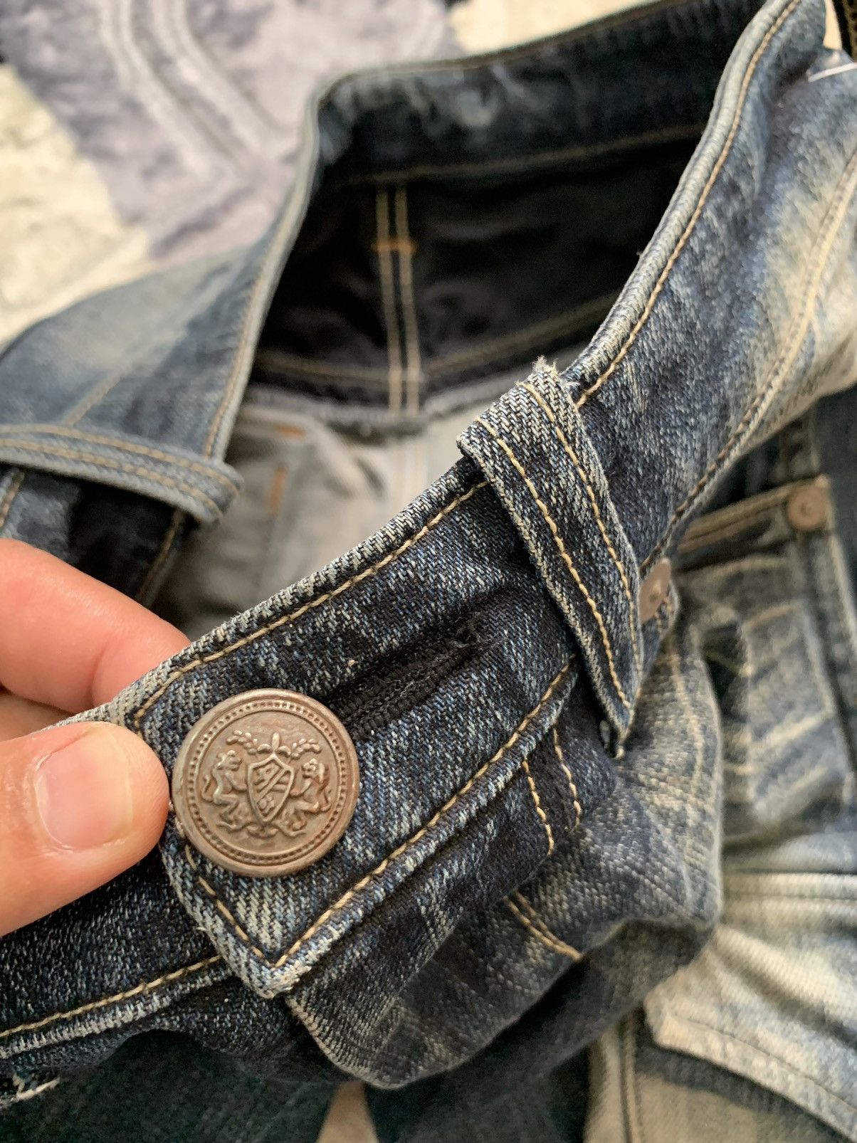Hysteric Glamour × Japanese Brand Size 31: Vintage Bartack clothing Jeans Cargo rare Size US 31 - 5 Thumbnail