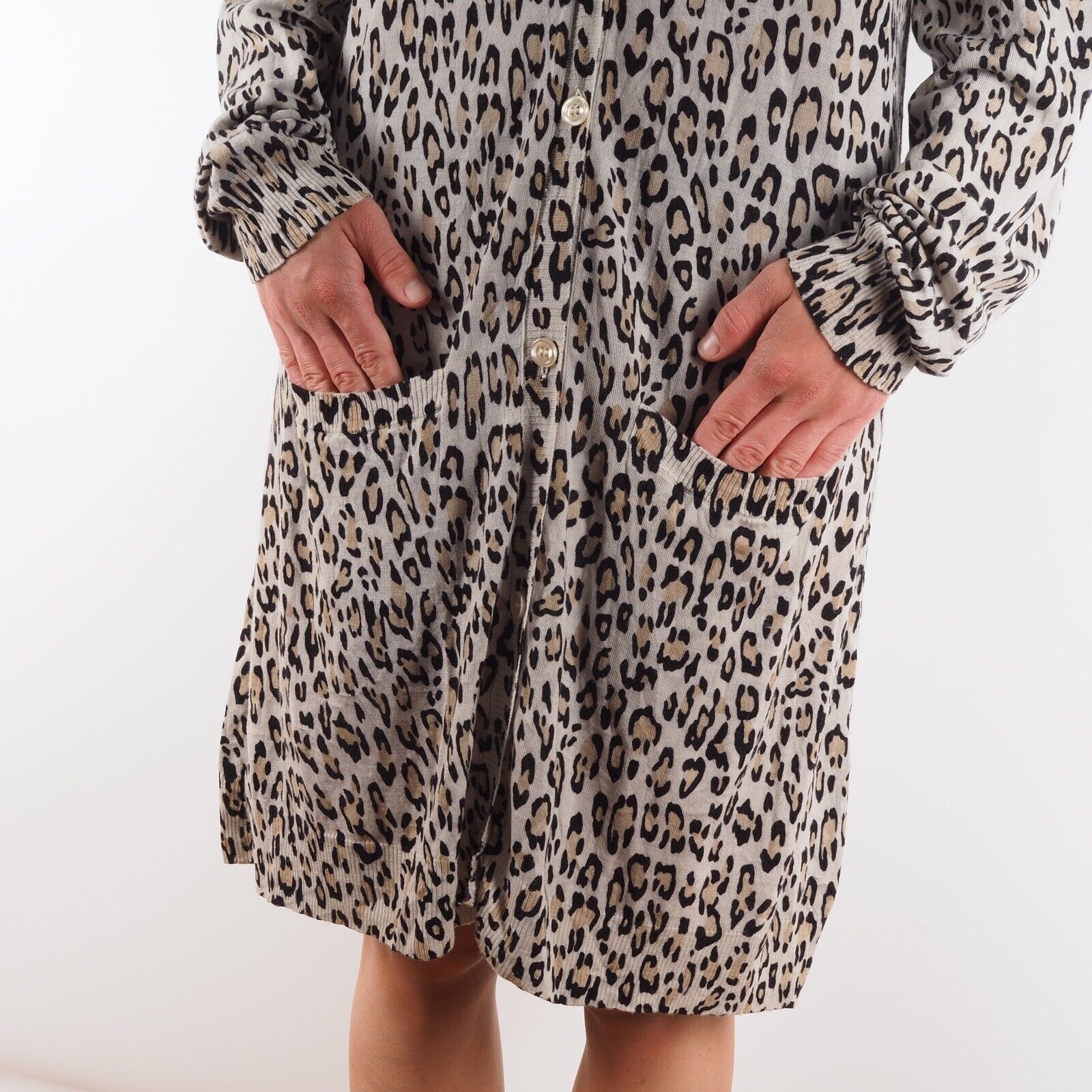 Roberto Cavalli Roberto Just Cavalli Animal Print Wool Long Sweater Cardigan Size M / US 6-8 / IT 42-44 - 3 Thumbnail