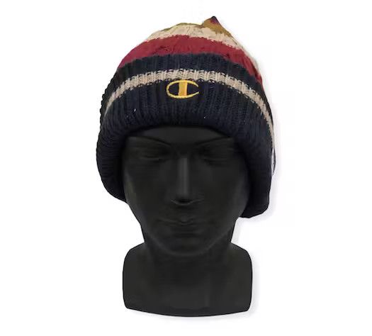 image of Vintage Champion Multicolour Beanie Hat, Men's