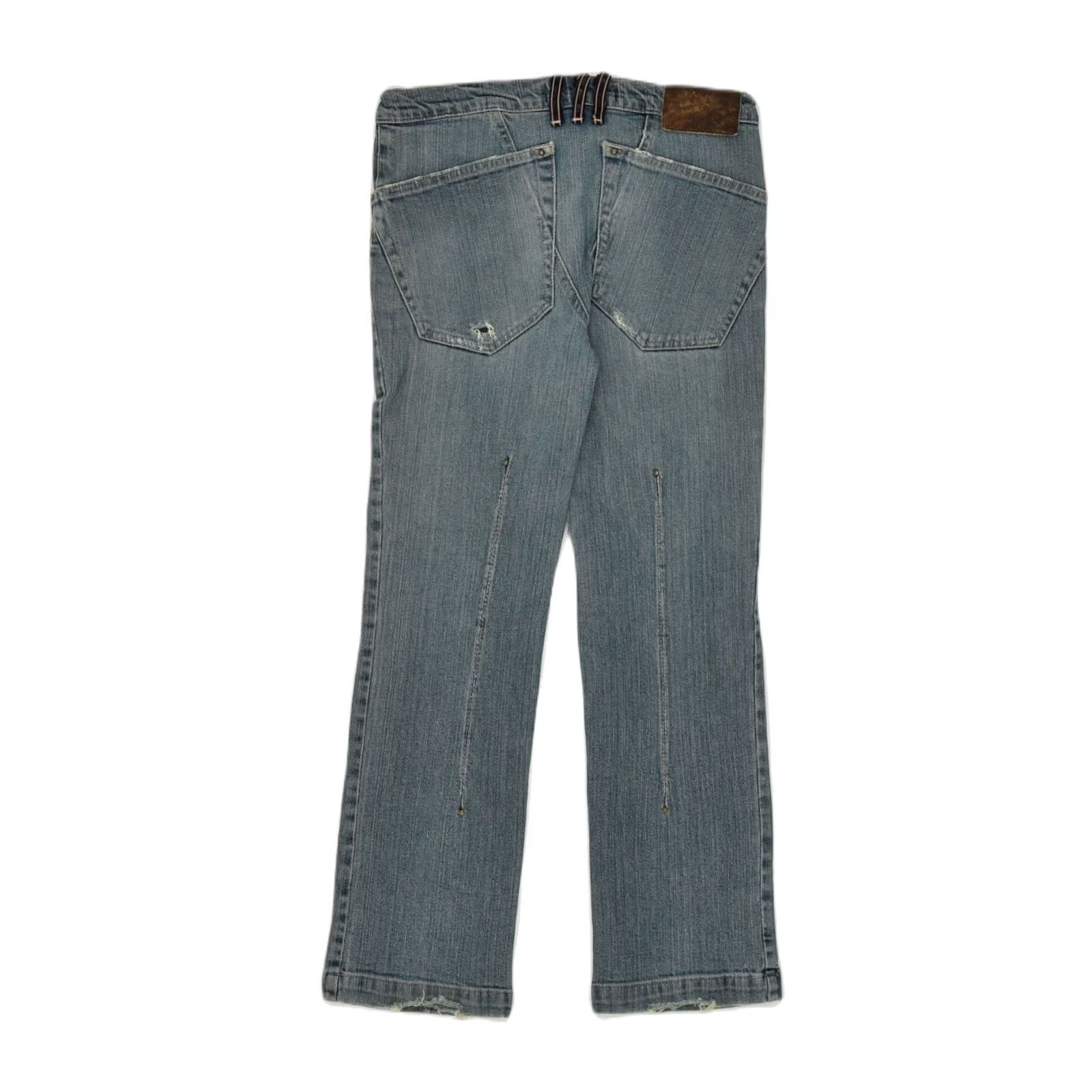 Vintage CERRUTI Womens Straight Jeans Blue Cotton W28 L27 Size 28" / US 6 / IT 42 - 2 Thumbnail