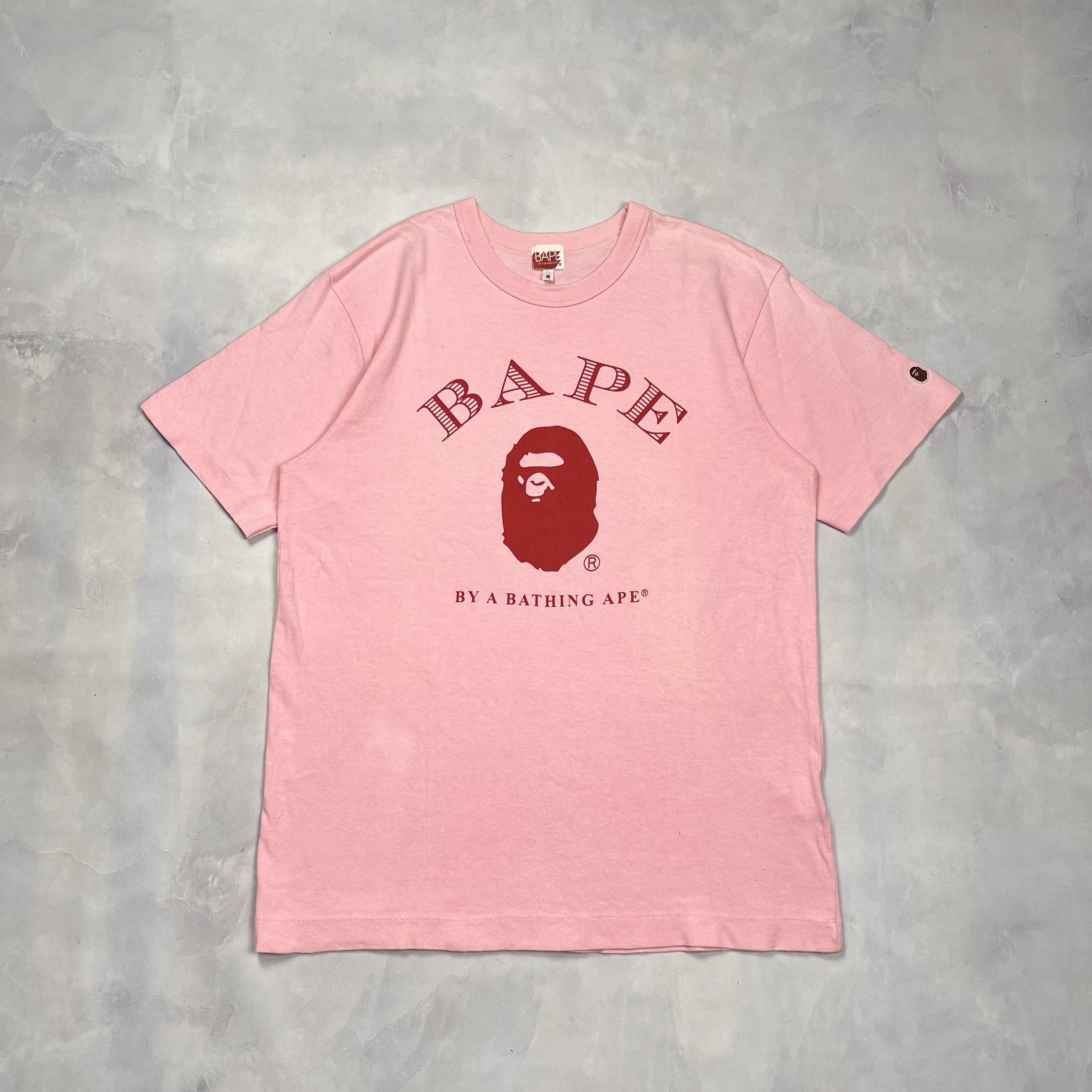 Bape Bape Big Logo T-Shirt Pink Size US M / EU 48-50 / 2 - 1 Thumbnail