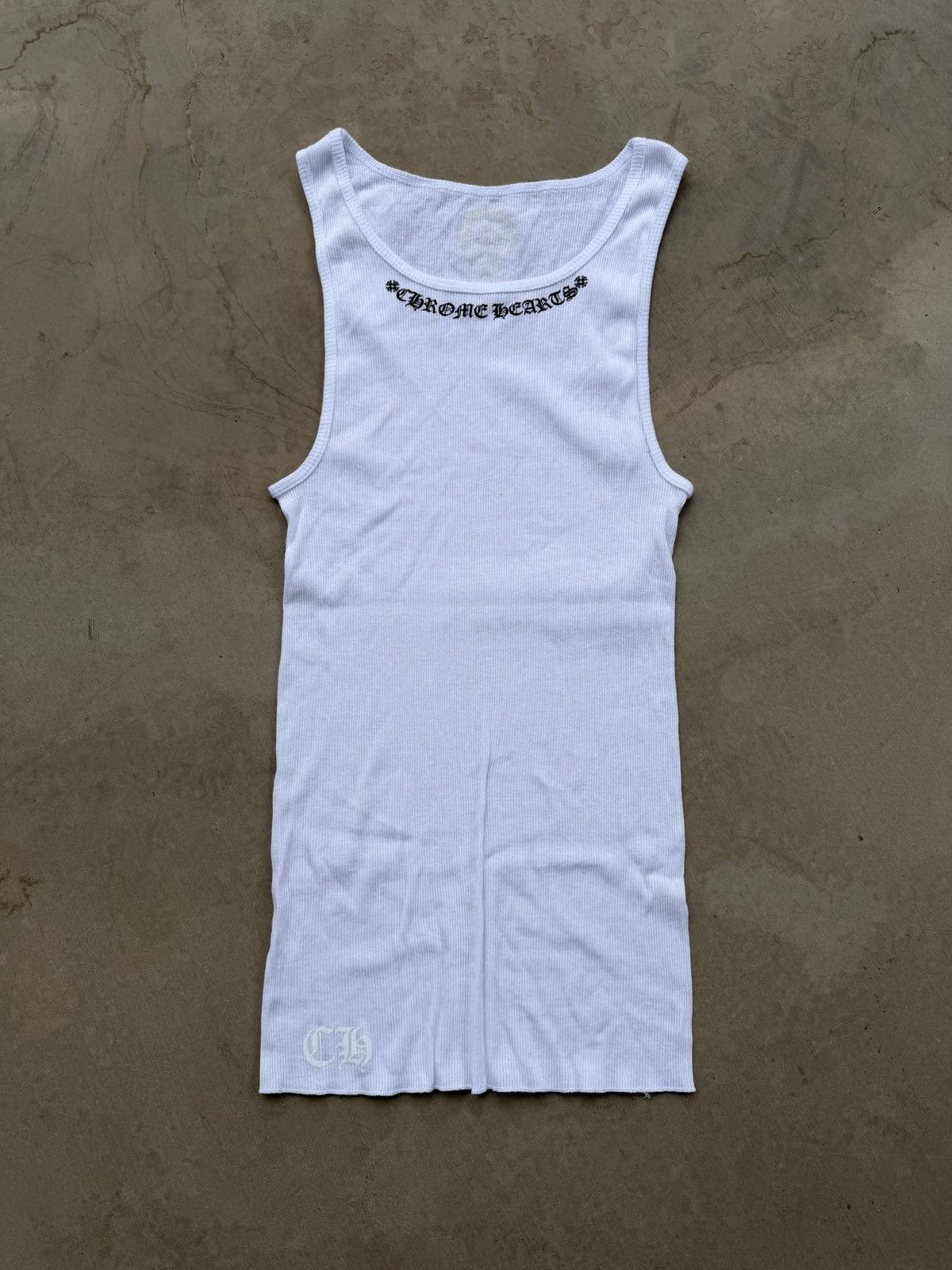 Chrome Hearts Chrome Hearts Neck Logo Tank Top White Size XL Brand New Size US XL / EU 56 / 4 - 1 Thumbnail