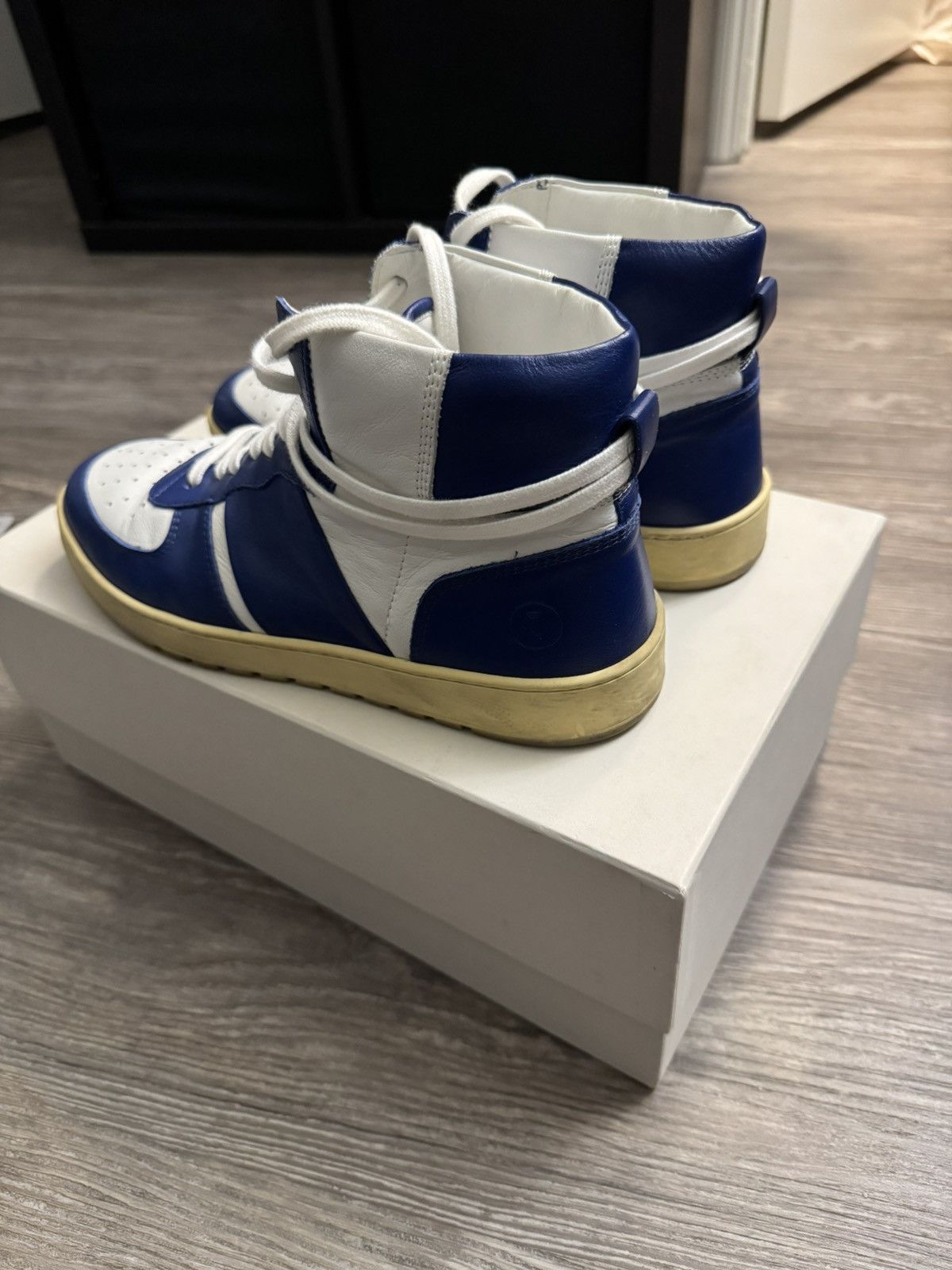 Collegium Collegium High Top Sneakers Blue Size US 7 / EU 40 - 2 Thumbnail