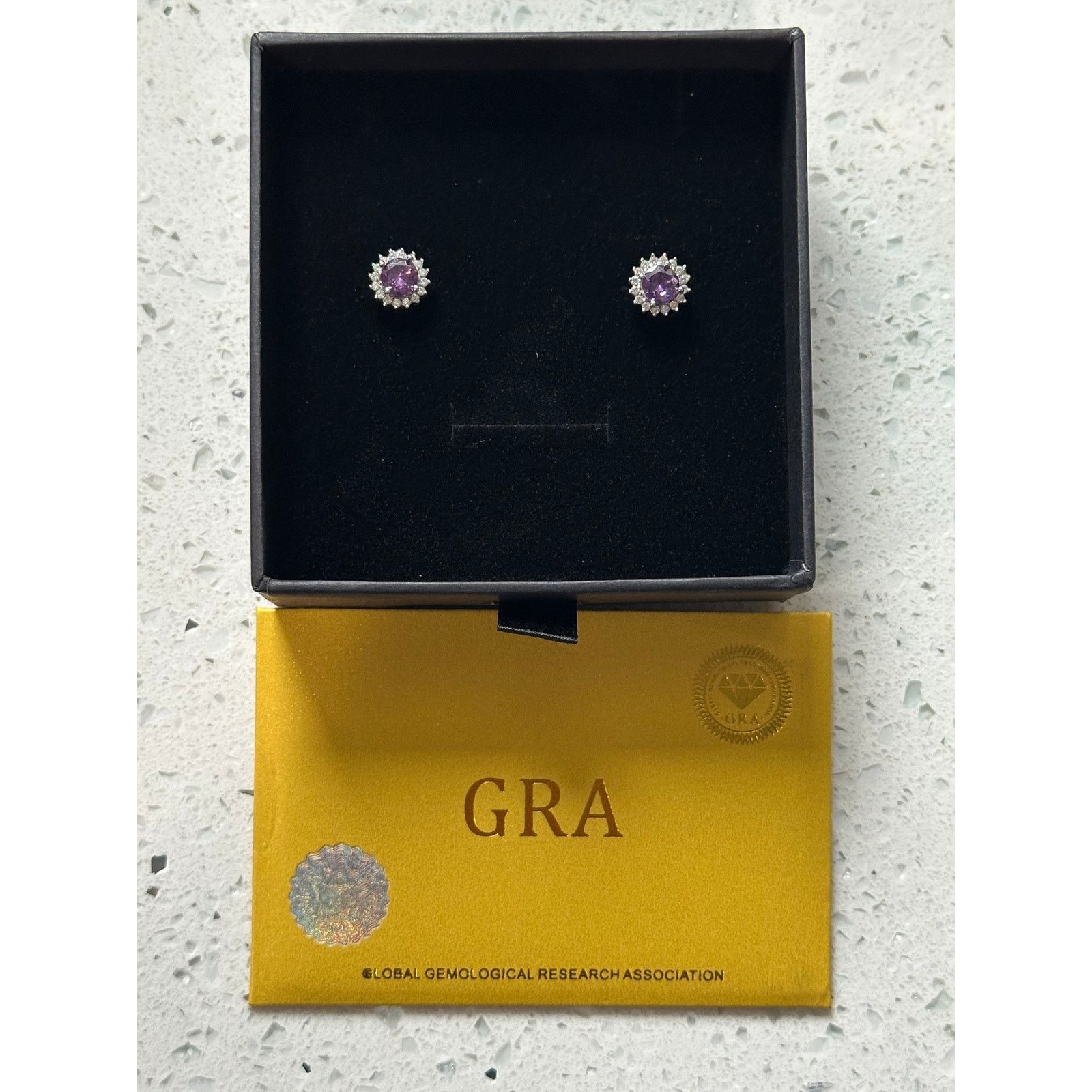 Other Moissanite Stud Earrings 0.4ct 925 Sterling Silver w/ GRA Size ONE SIZE - 1 Thumbnail
