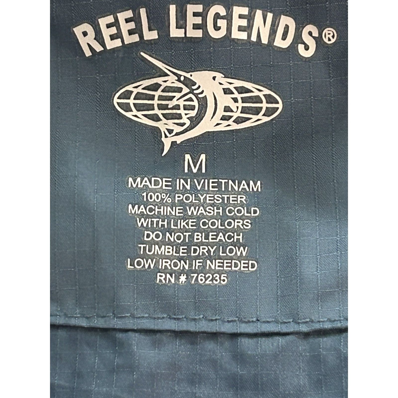 Vintage REEL LEGENDS Men Windbreaker Jacket Full Zip Packable Blue M Medium Casual Travel Size US M / EU 48-50 / 2 - 6 Thumbnail
