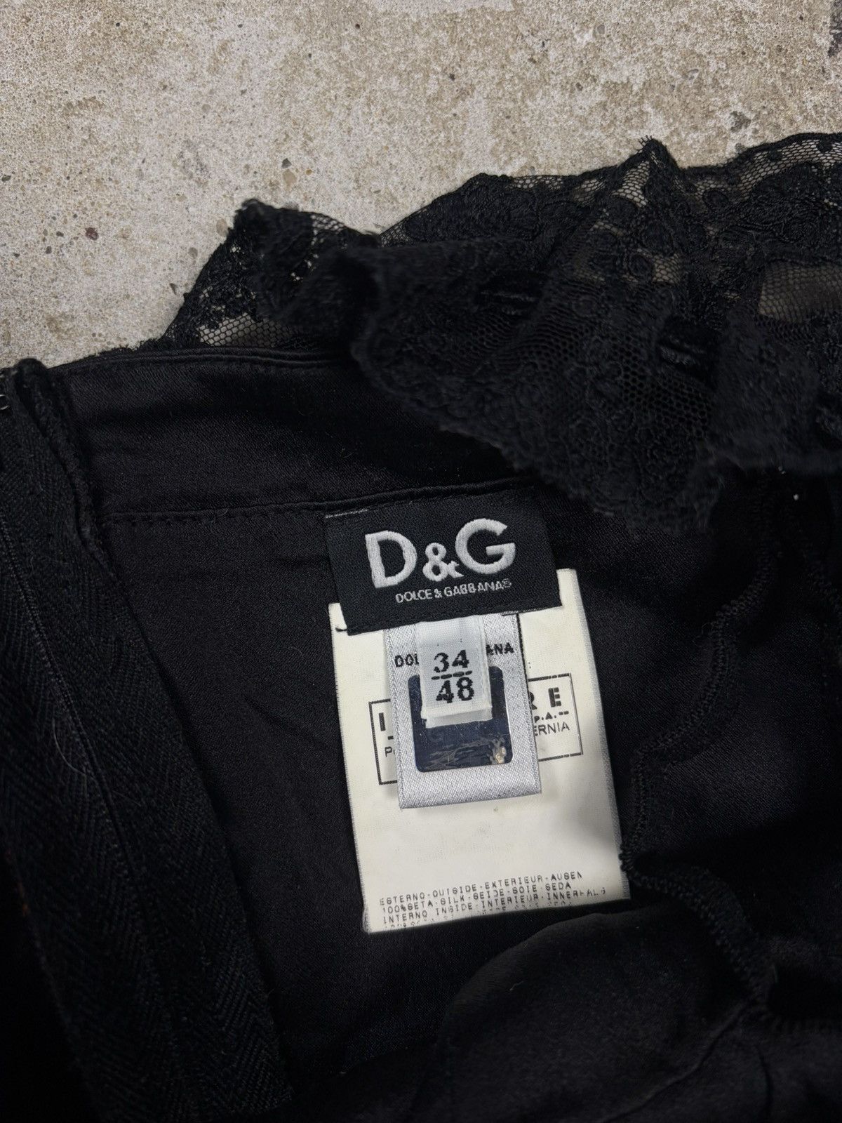 Dolce & Gabbana Vintage 2000s Dolce & Gabbana Silk Corset Lace Trims Cherry Size XL / US 12-14 / IT 48-50 - 9 Thumbnail