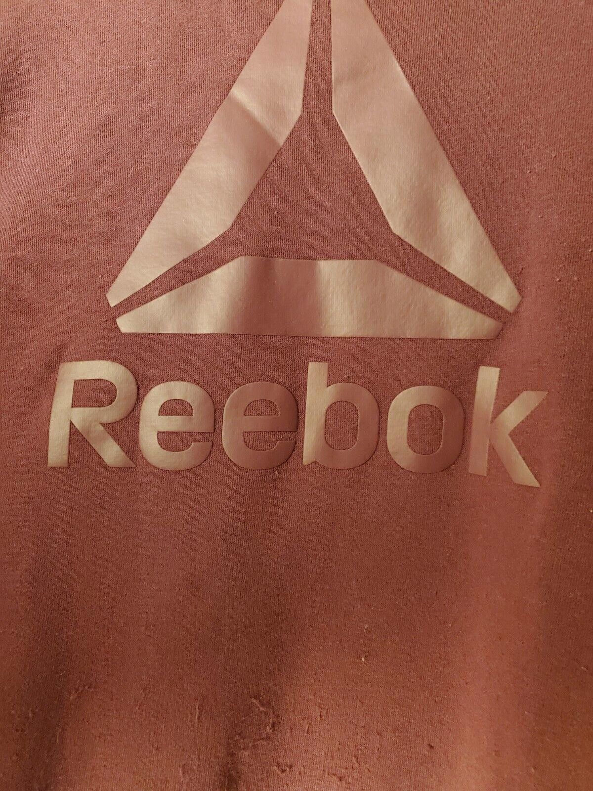 Reebok Reebok Womens Medium Purple Logo Sweatshirt Pullover Size M / US 6-8 / IT 42-44 - 3 Thumbnail