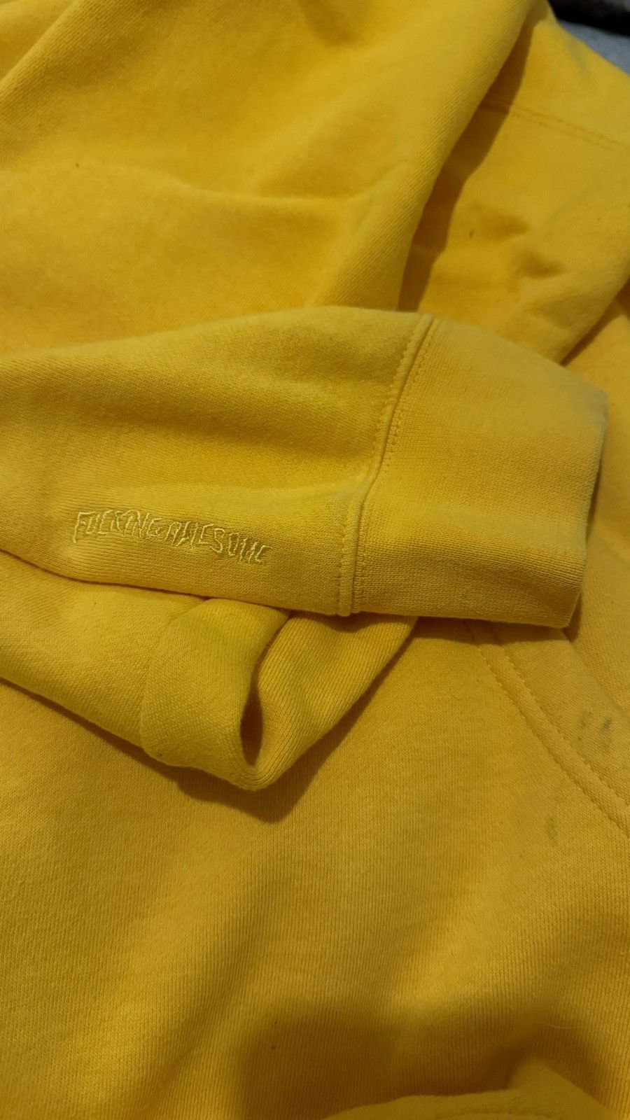 Fucking Awesome 2014 Yellow Embroided Hoodie Size US L / EU 52-54 / 3 - 7 Thumbnail
