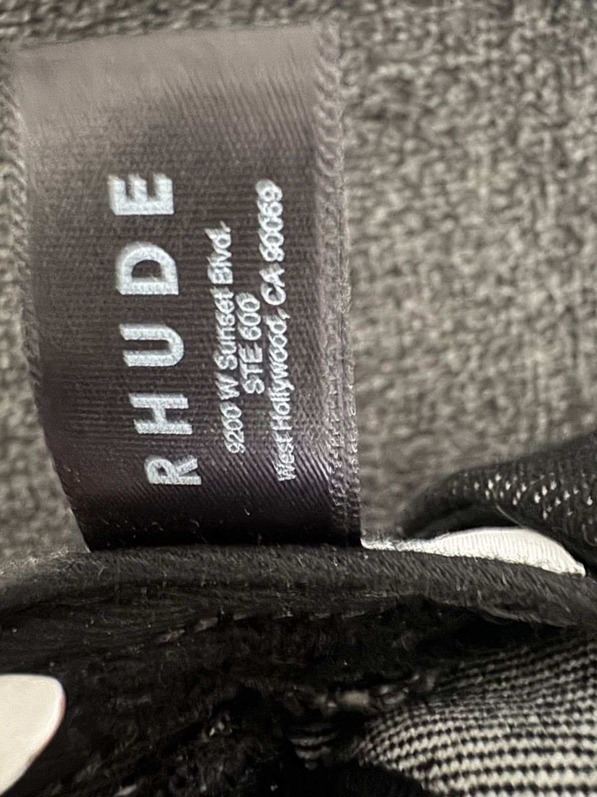 Rhude Rhude Logo Hat – Black Denim Vintage Embroidered Cap Size ONE SIZE - 8 Thumbnail