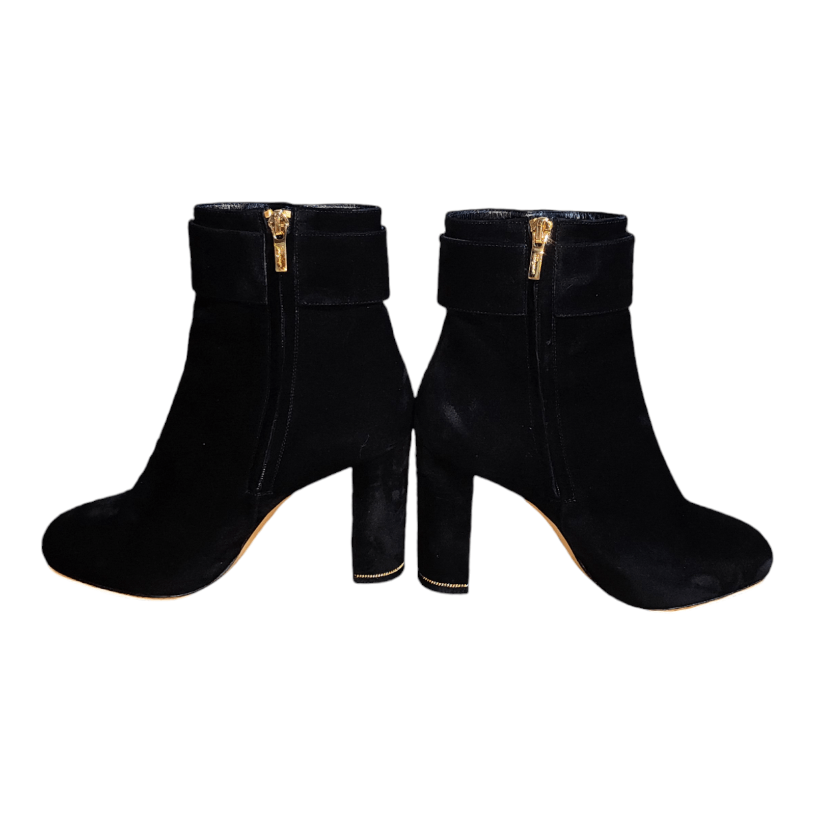 Salvatore Ferragamo Salvatore Ferragamo Black Suede/Velvet Buckle Ankle Boots Size US 5 / IT 35 - 8 Thumbnail