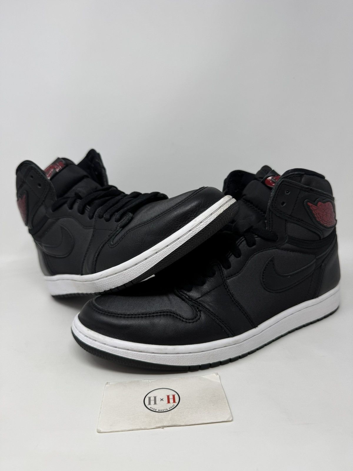 Jordan 1 Retro High Og Black Satin | Grailed