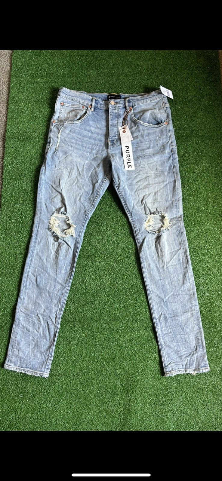 Purple Brand Purple Brand P002 Light Indigo Jeans Size US 32 / EU 48 - 5 Thumbnail