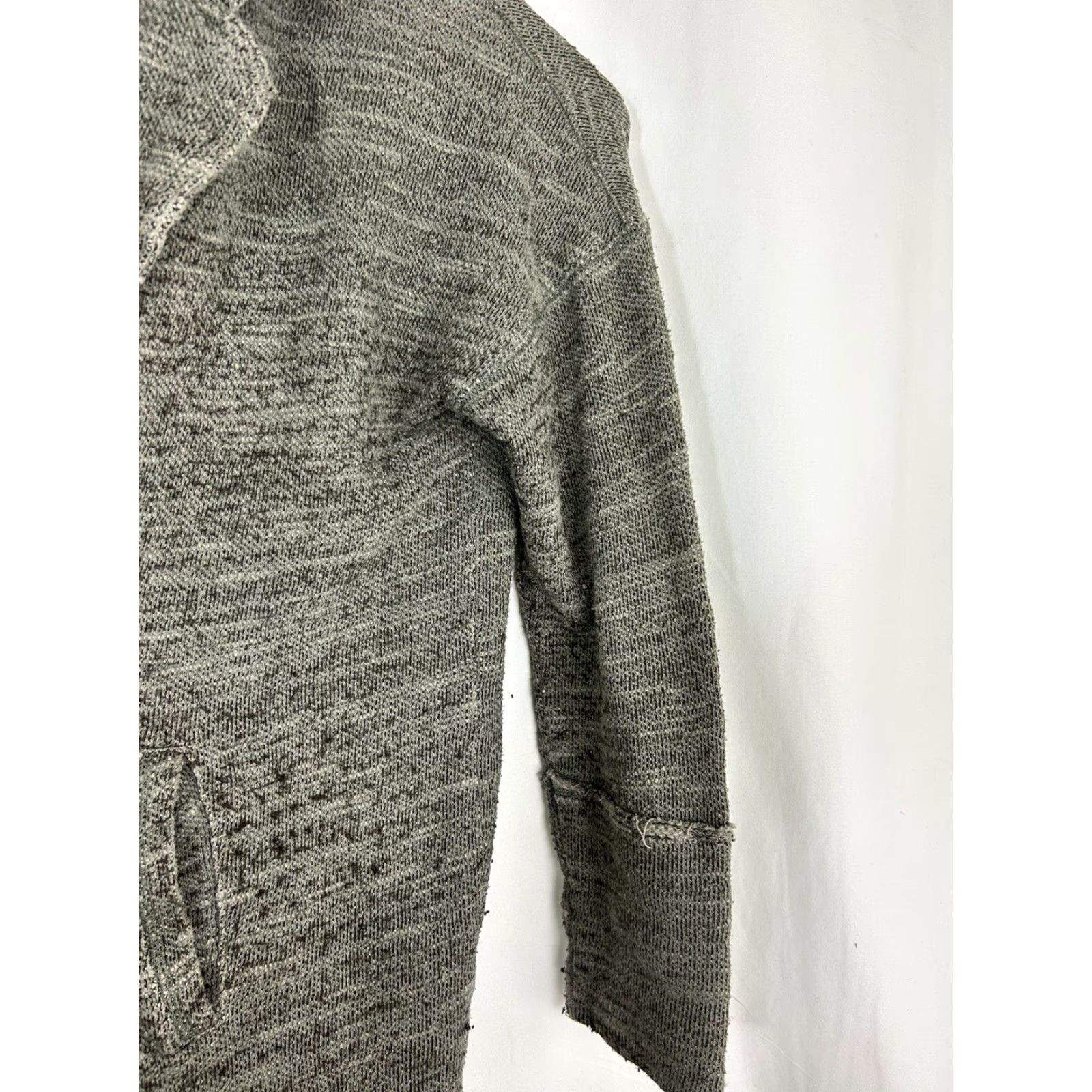 Free People Free People cardigan Womens Medium Gray cotton blend collared button pockets sweater Size M / US 6-8 / IT 42-44 - 4 Thumbnail